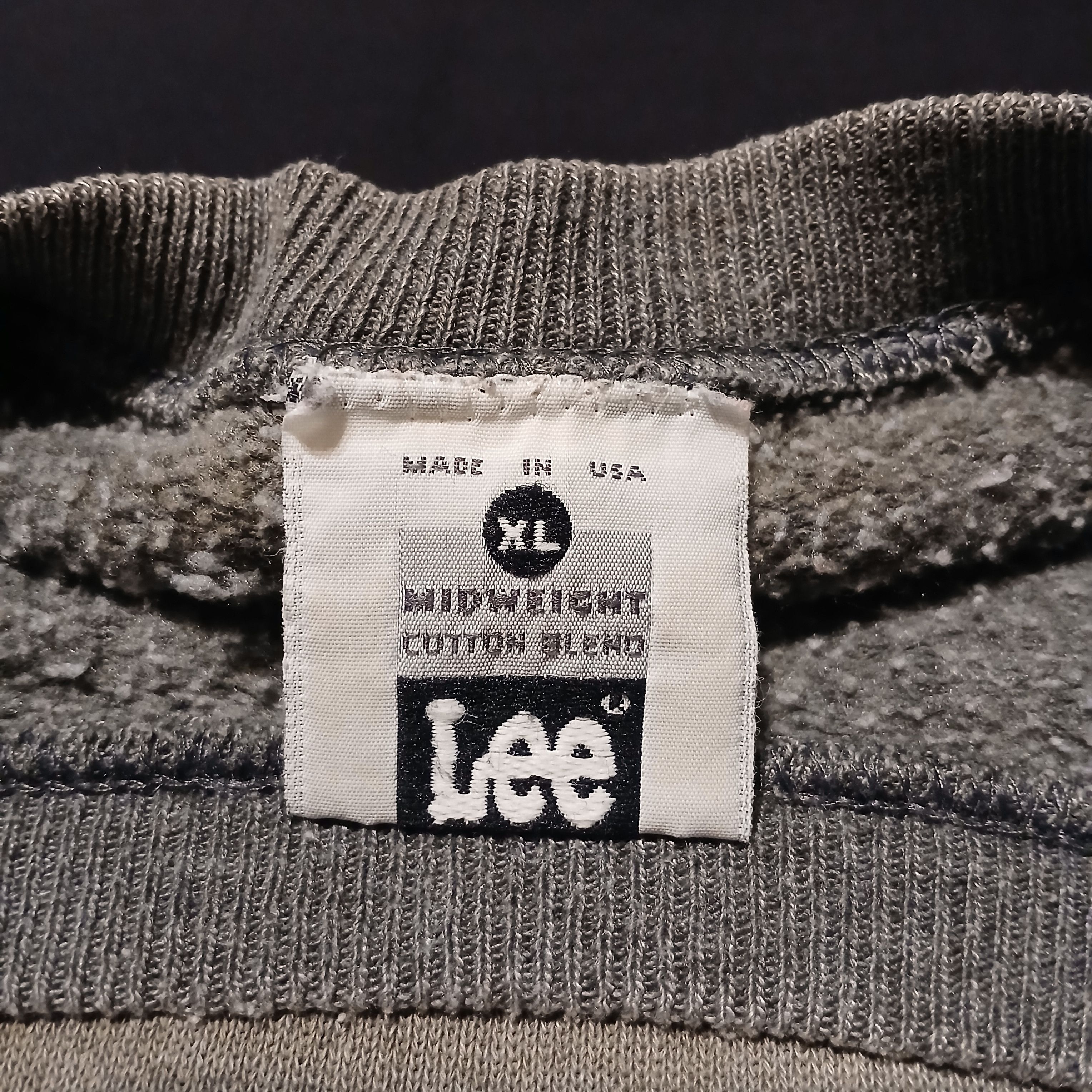 Lee Vtg 90s Lee Gray Sun Faded Raglan Crewneck Sweatshirt XL USA Size US XL / EU 56 / 4 - 8 Thumbnail