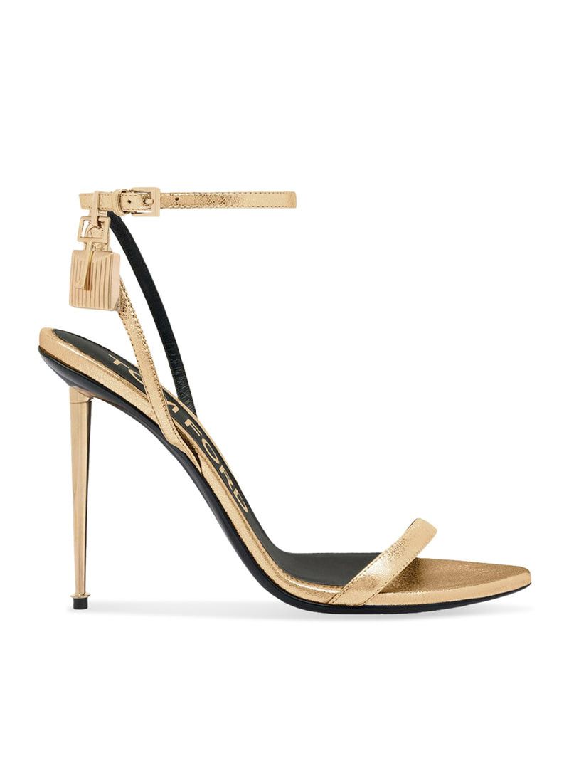 GOLDEN PATENT LEATHER STILETTO HIGH HEEL PUMPS