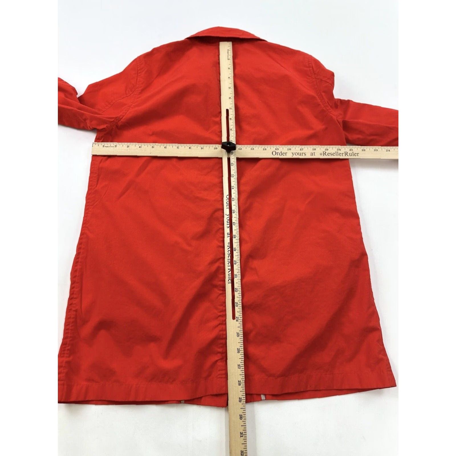 Vintage LL Bean Jacket Red Twill Lightweight Button Closure 100% Cotton Lining Business Classic City Preppy Womens Size L / US 10 / IT 46 - 7 Thumbnail