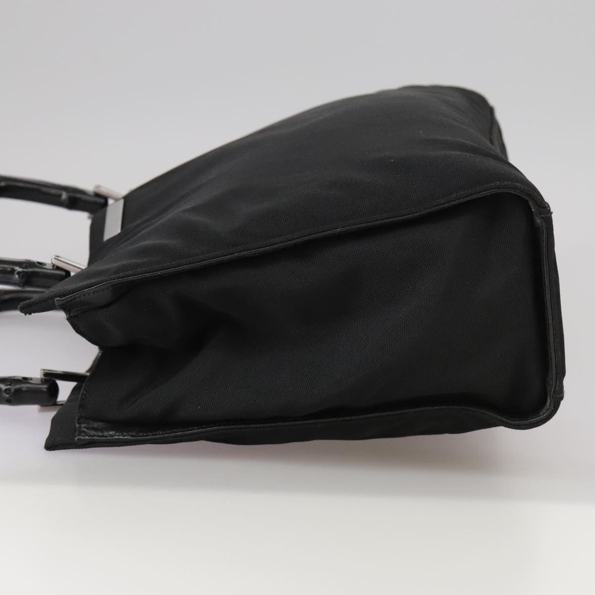 Gucci GUCCI Bamboo Handbag Nylon Black 002 002 Size ONE SIZE - 4 Thumbnail