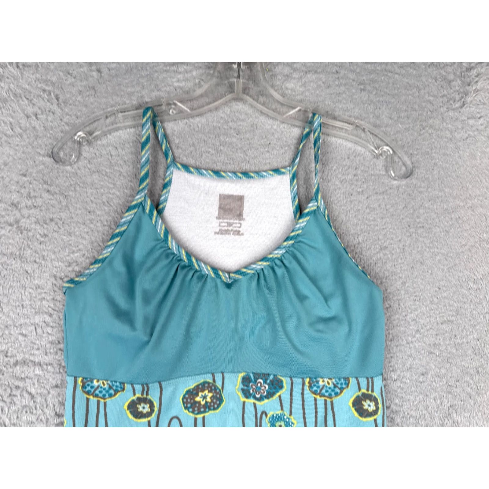 The North Face The North Face Shirt Women XS Blue Floral Tank Sleeveless V-Neck Polyester Size XS / US 0-2 / IT 36-38 - 4 Thumbnail