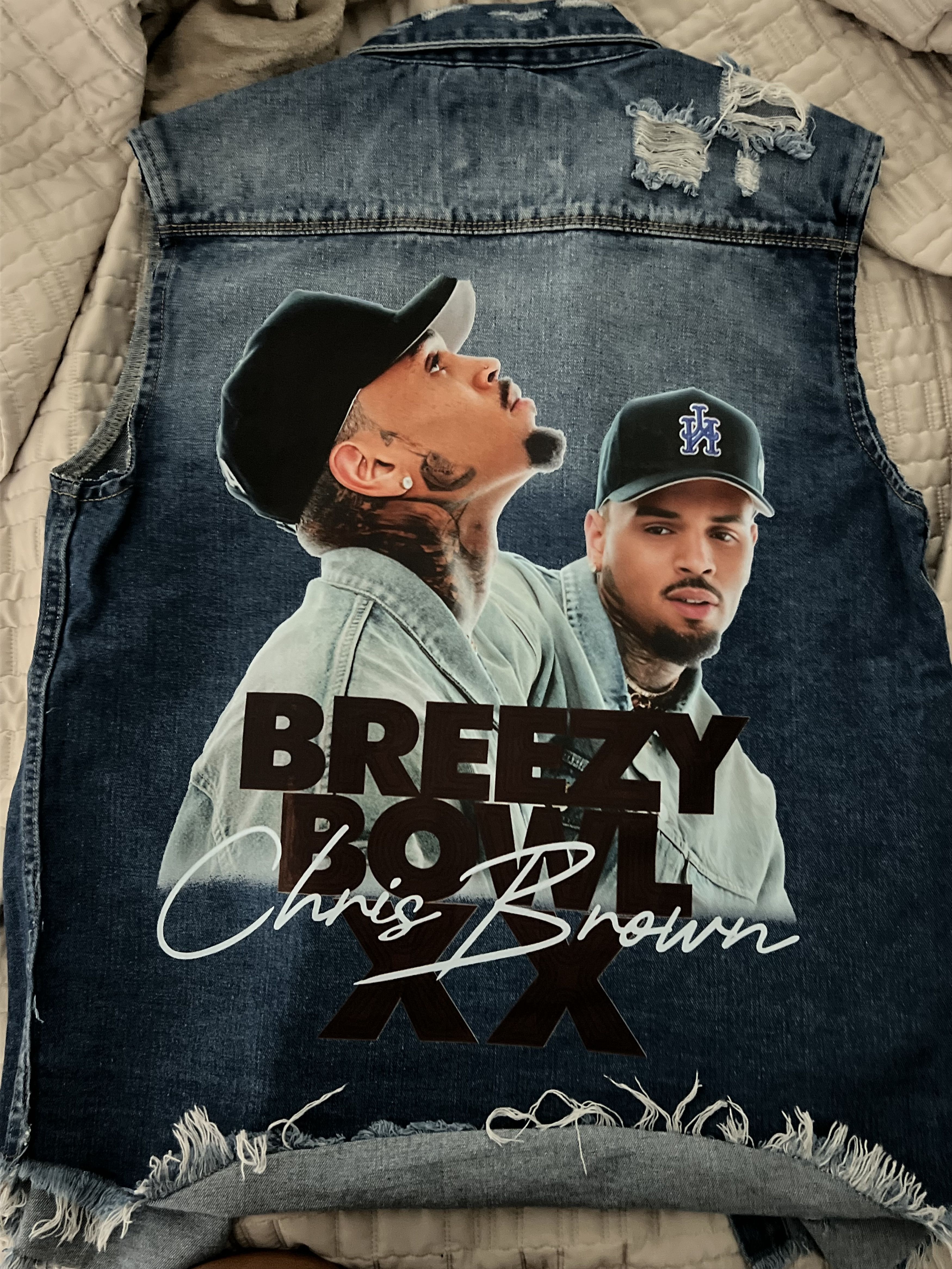 Other Chris Brown Jean Jacket Size ONE SIZE - 1 Thumbnail