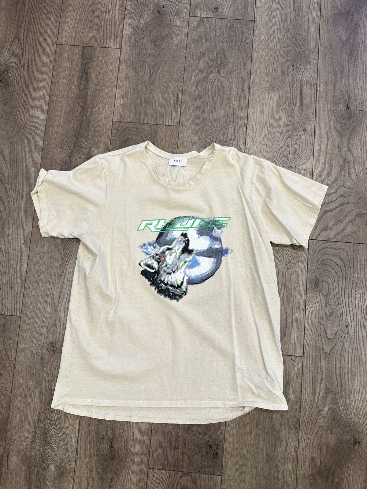 Rhude Rhude pixelated wolf t shirt Size US L / EU 52-54 / 3 - 1 Thumbnail