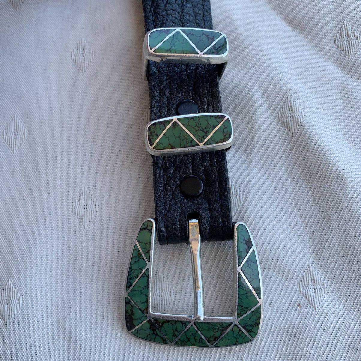 Designer Heartline Santa Fe Silver Belt Size 36 - 7 Thumbnail