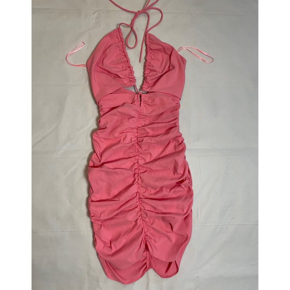 Zara NWT New Zara Pink Cut Out Mini Dress Size XS Size XS / US 0-2 / IT 36-38 - 6 Thumbnail