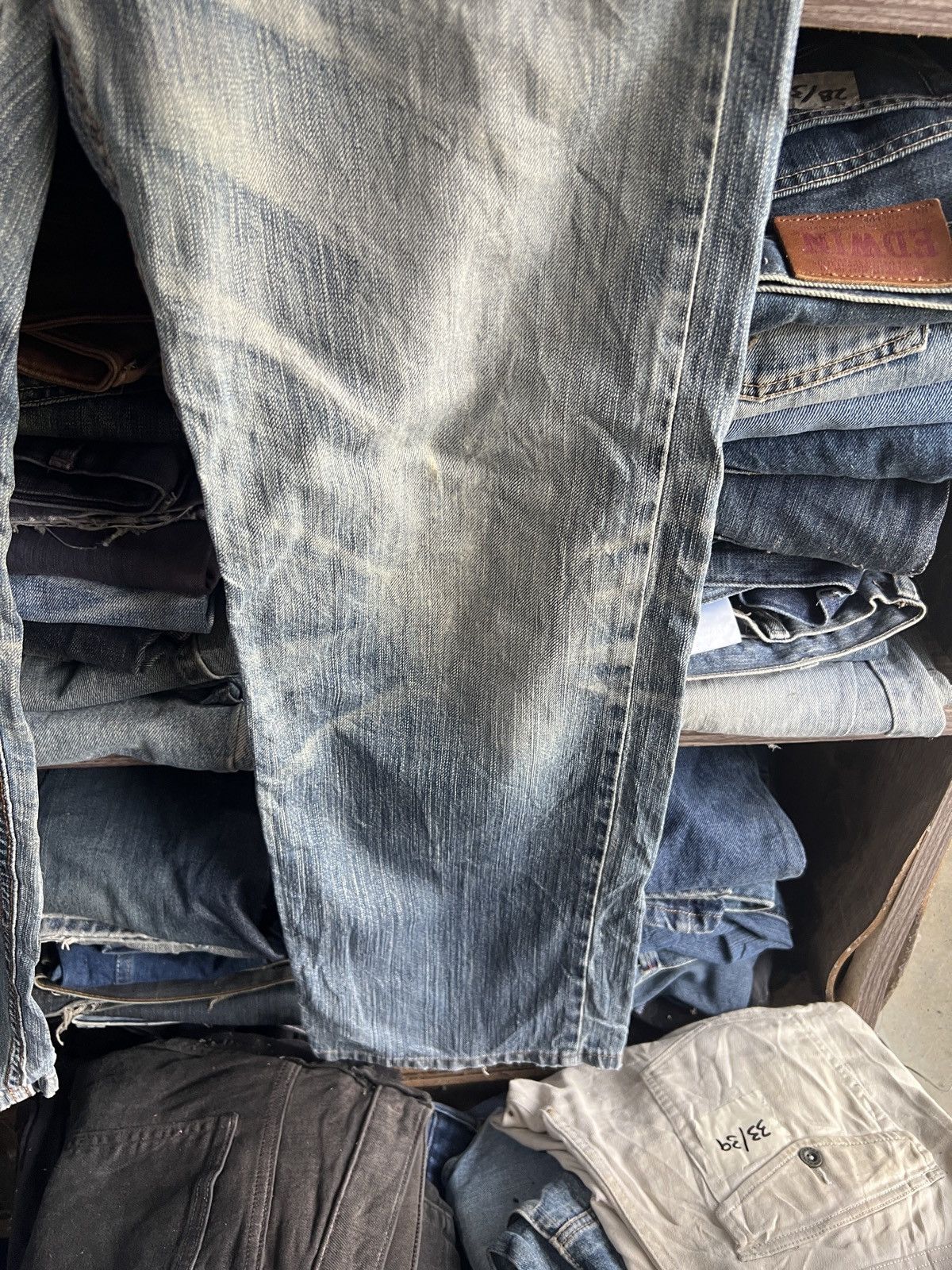 Edwin 🔥Edwin Exclusive Vintage XV Distressed Denim Size US 33 - 8 Thumbnail