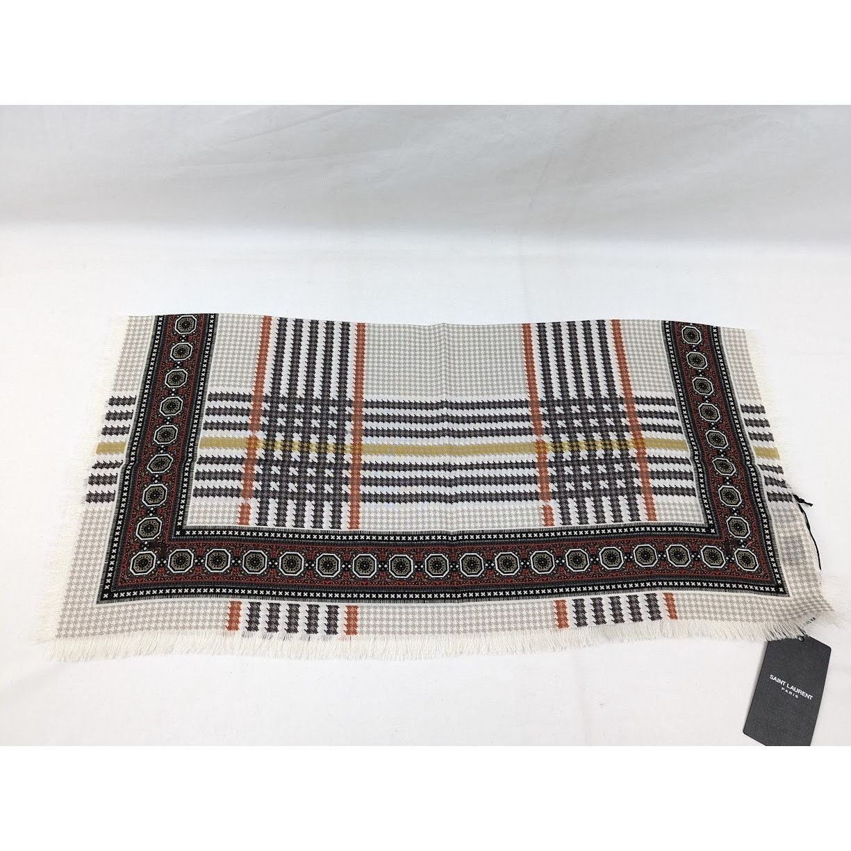 Saint Laurent Paris o1rshd1 Size: OS / Small Scarf in Multicolor Size ONE SIZE - 2 Thumbnail