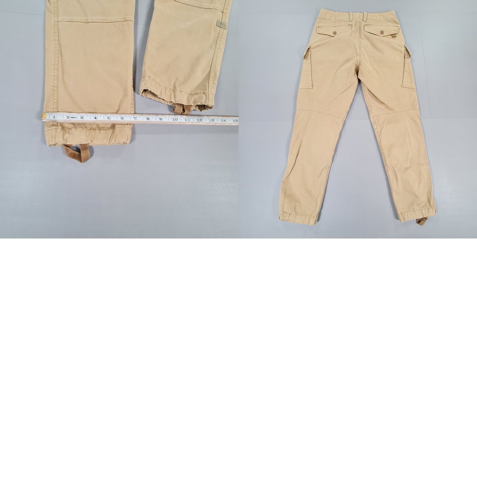 G-Star G-Star Mens Cargo Pants Beige W31 L30 Roxic Straight Tapered Leg Trousers Size US 31 - 8 Thumbnail