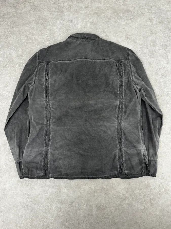 Dirk Bikkembergs AW2010 Dirk Bikkembergs Grey Washed Pleats Shirt Size US L / EU 52-54 / 3 - 4 Thumbnail