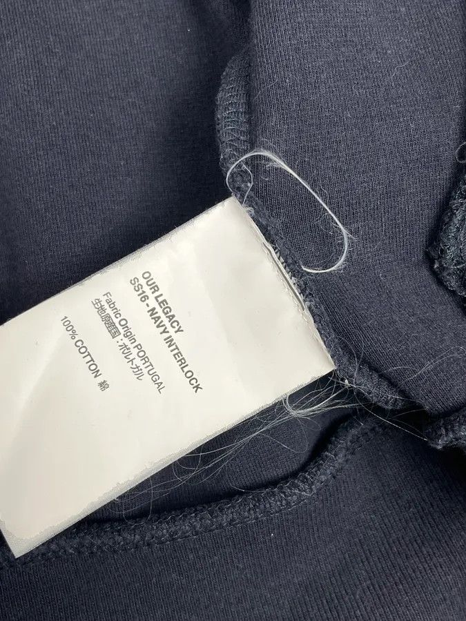 Our Legacy SS2016 Our Legacy Navy Interlock Zip-up Jacket Size US M / EU 48-50 / 2 - 11 Thumbnail