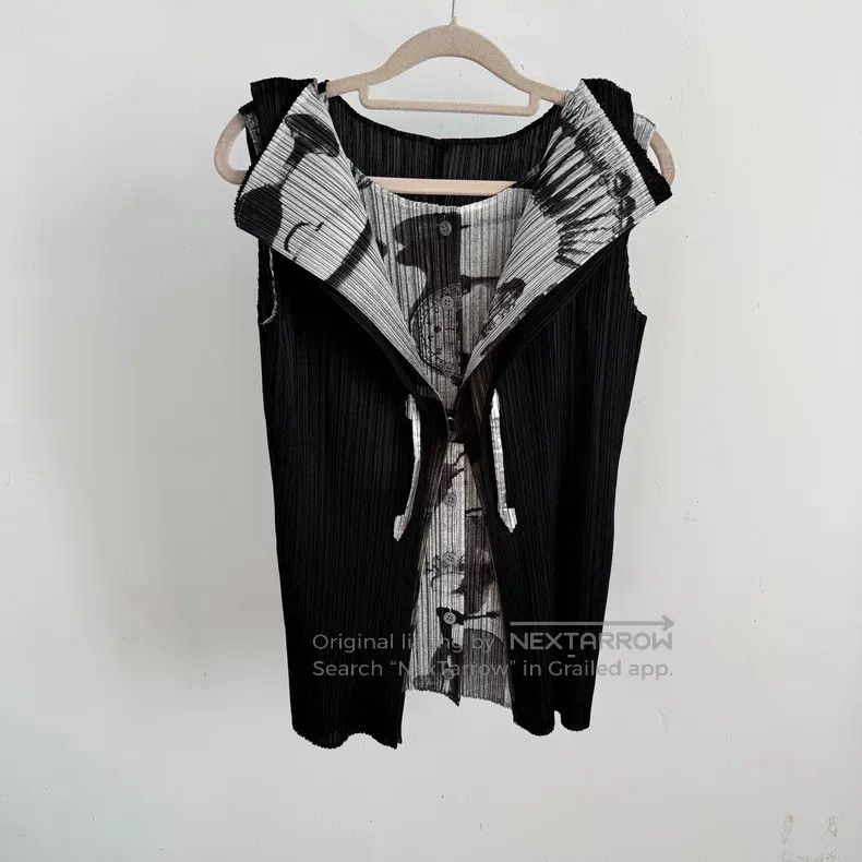 Issey Miyake Issey Miyake Black Vest Size L / US 10 / IT 46 - 1 Thumbnail