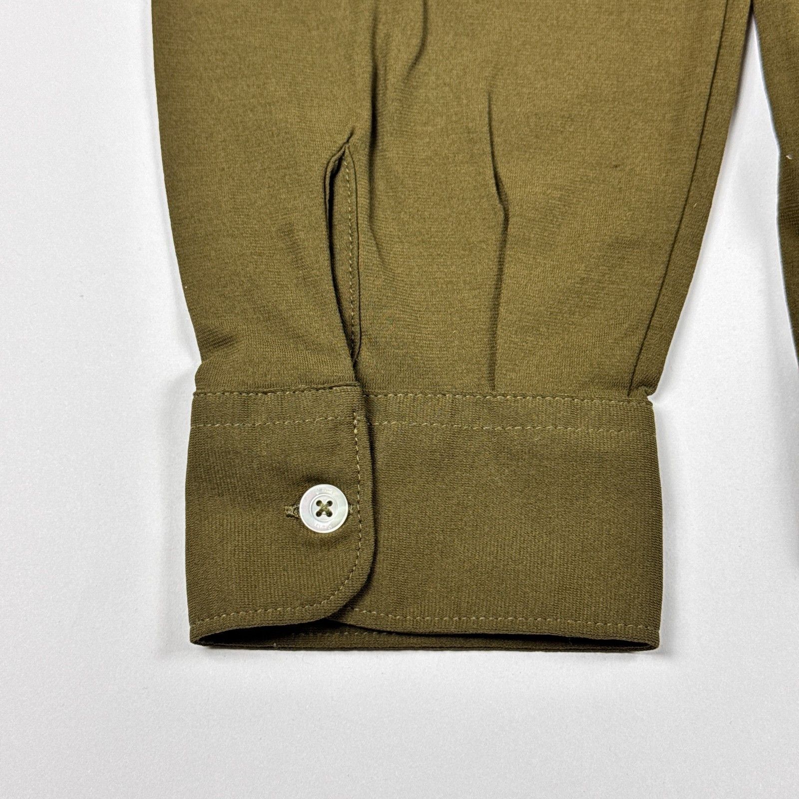 Herno Herno Olive Green Cotton Jersey Long Sleeve Shirt 54 XL Size US XL / EU 56 / 4 - 7 Thumbnail