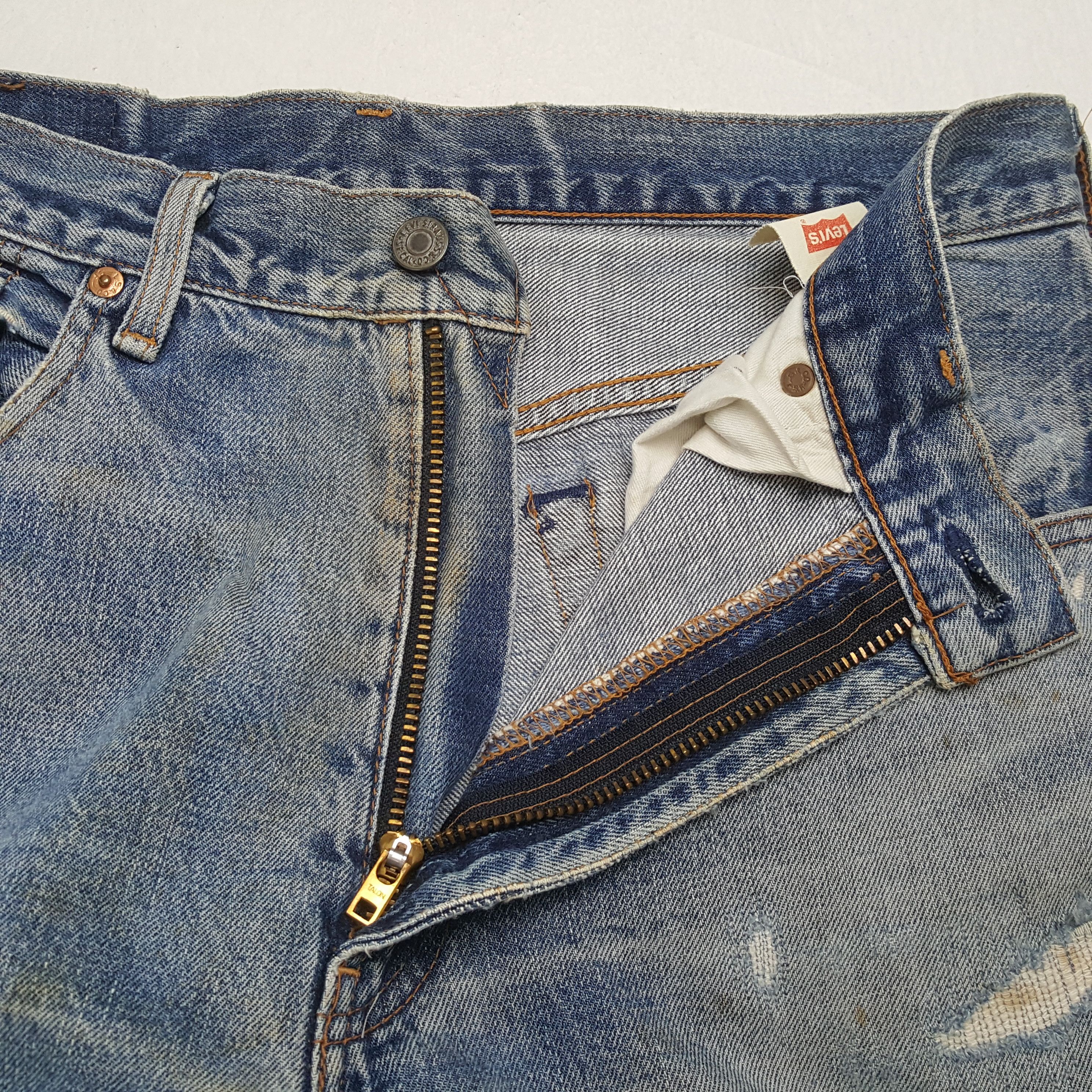 Levi's × Vintage LEVI'S Streetwear Style Distressed Jeans Size US 31 - 13 Thumbnail
