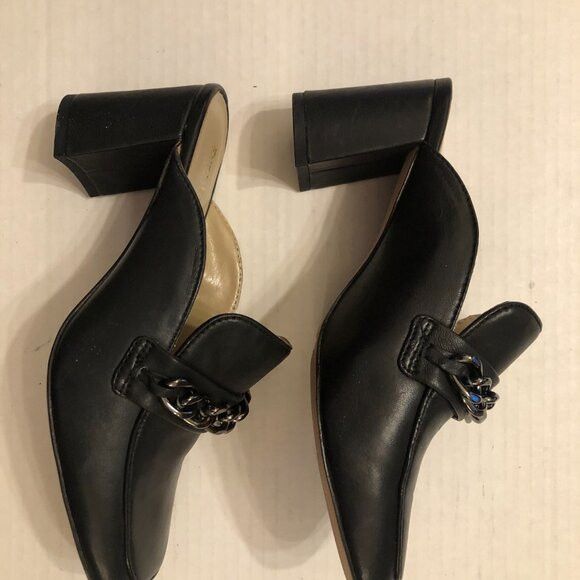 Other ENZO ANGIOLINI WOMEN'S NEW BLACK LEATHER MULES SIZE: 6M Size US 6 / IT 36 - 3 Thumbnail