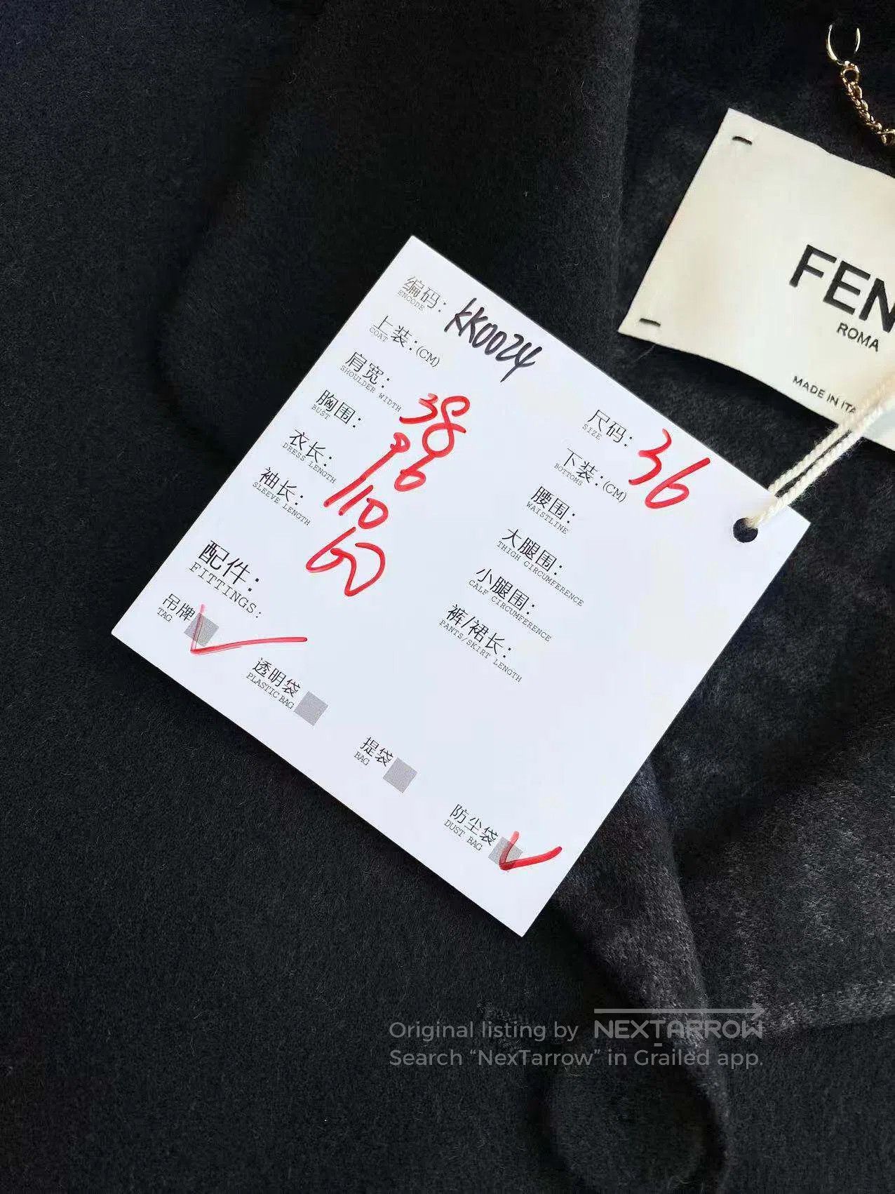 Fendi Fendi 23SS is a belted woolen coat with a belt full of old Size XXS / US 00 / IT 34 - 8 Thumbnail