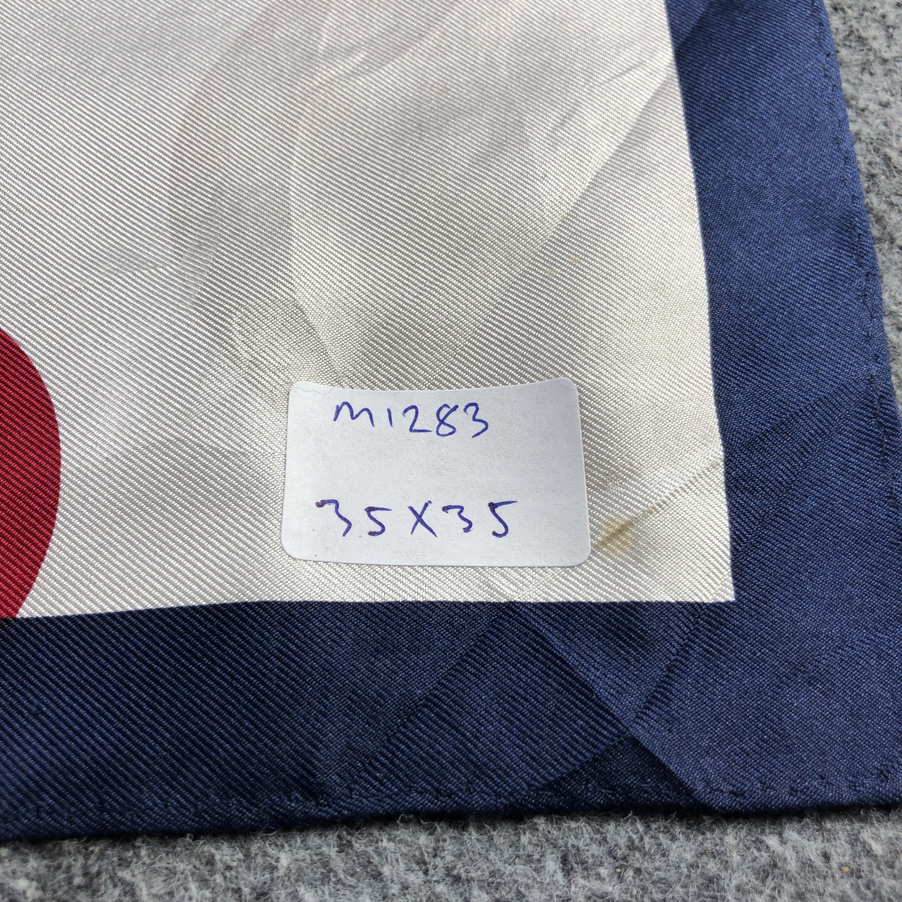 Japanese Brand Vintage Luxury Abstract Silk Scarf M1283 Size ONE SIZE - 10 Thumbnail