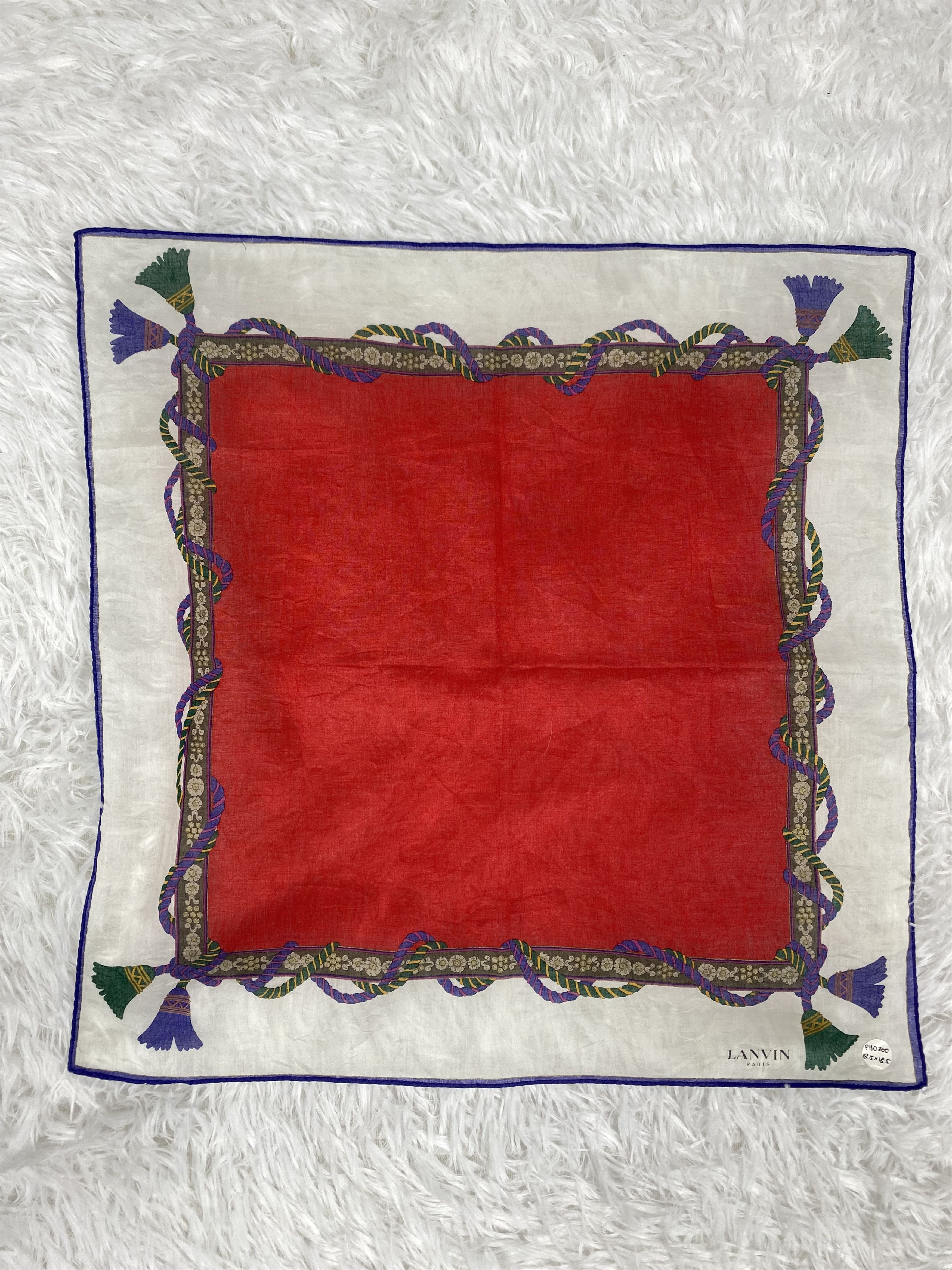 Lanvin Vintage Lanvin Handkerchief Neckerchief PH300 Size ONE SIZE - 3 Thumbnail
