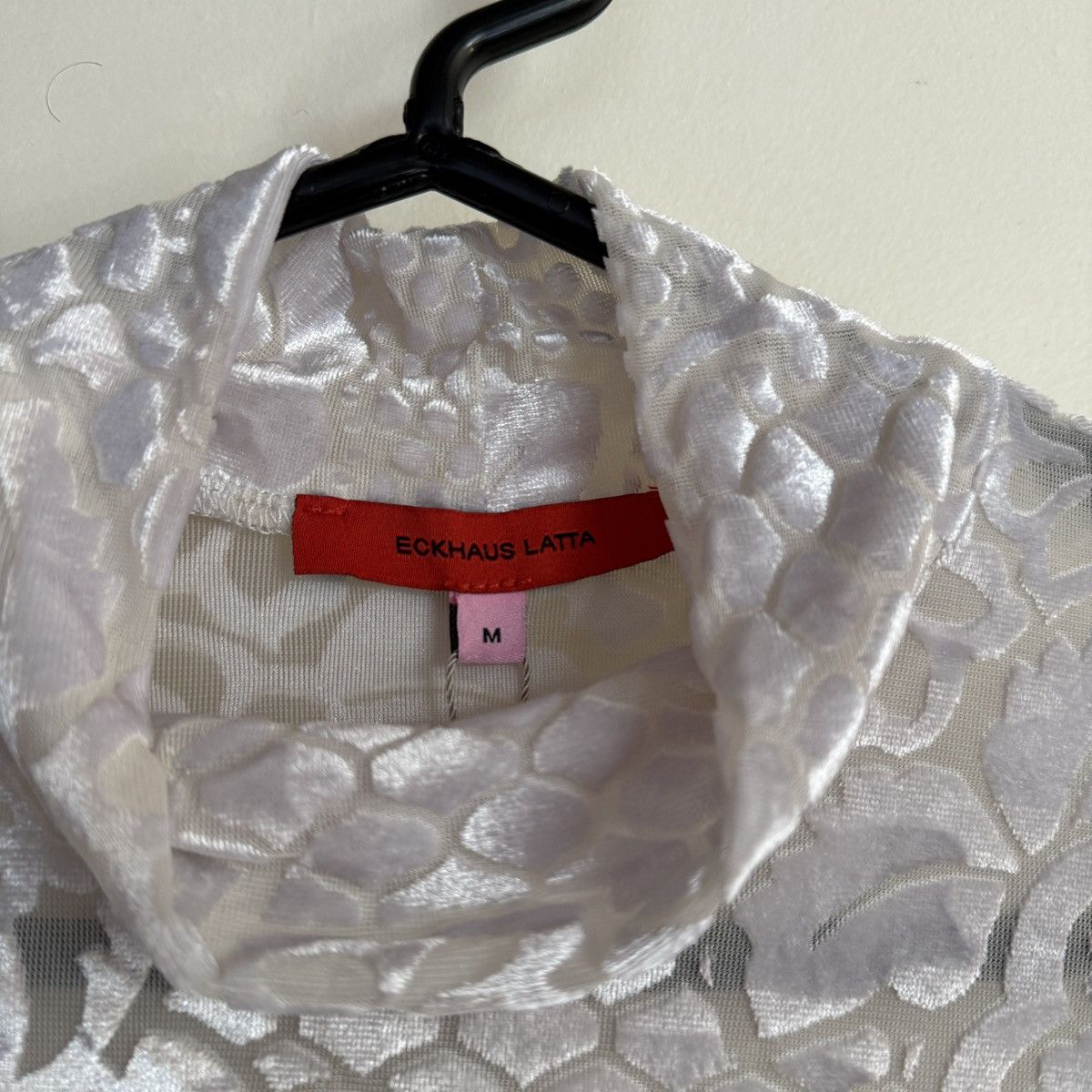 Eckhaus Latta Ice Floral Burnout Shrunk Turtleneck Size M / US 6-8 / IT 42-44 - 4 Thumbnail