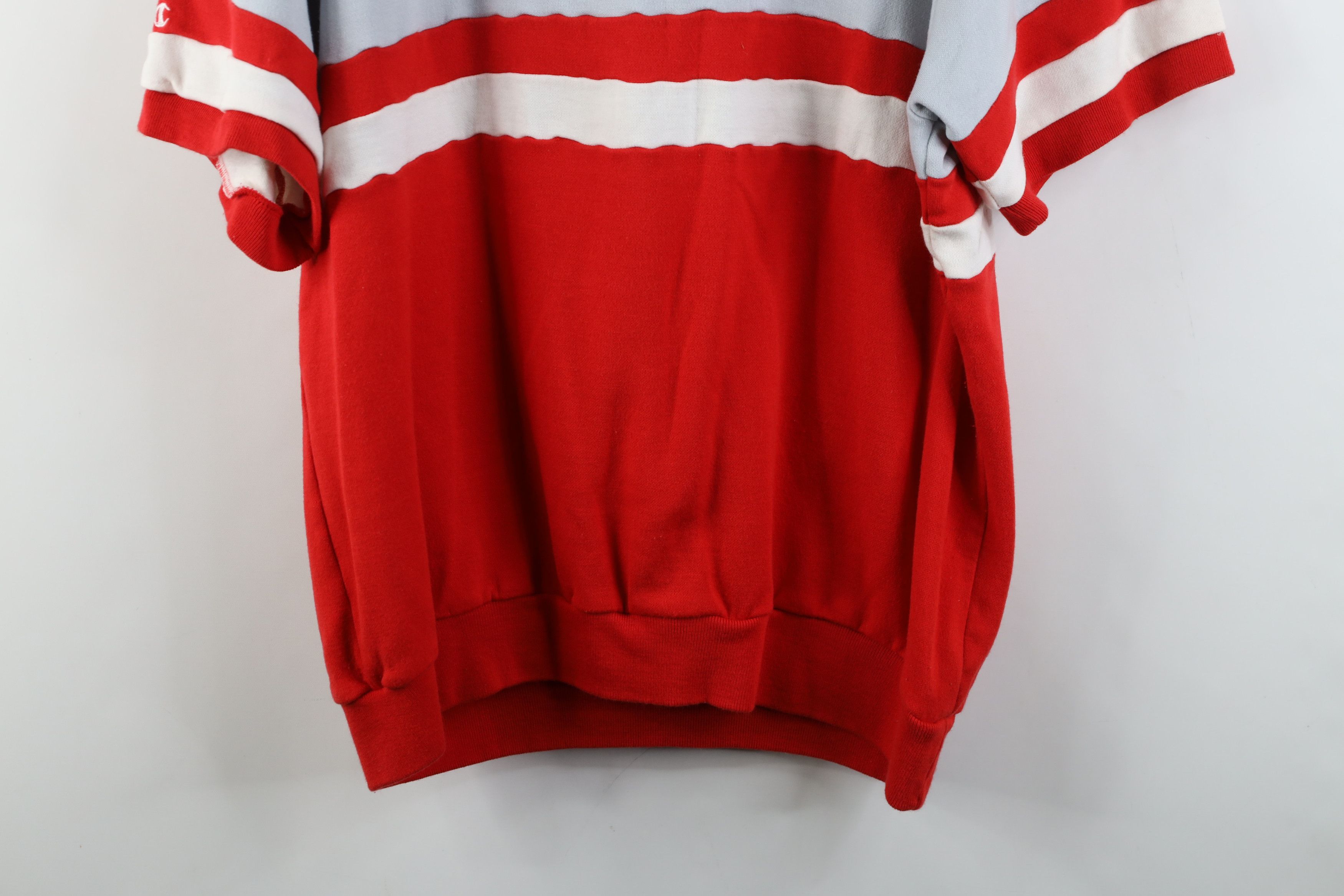 Champion Vintage 80s Champion University Short Sleeve Sweatshirt Size US XL / EU 56 / 4 - 13 Thumbnail