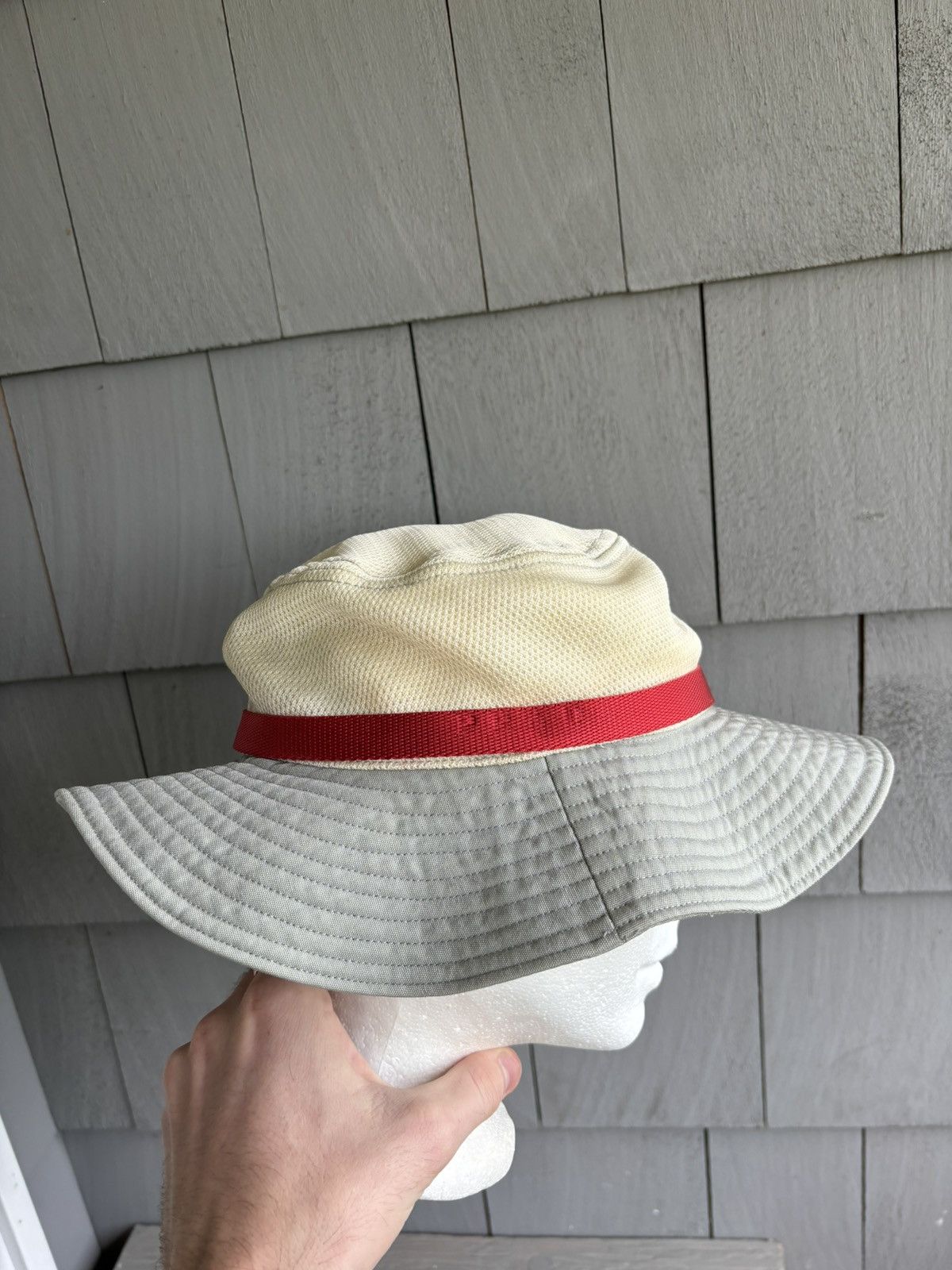 Prada × Vintage Vintage Prada Sun Hat SS 2000s Linea Rosa Y2K Bucket M Brim Size ONE SIZE - 13 Thumbnail