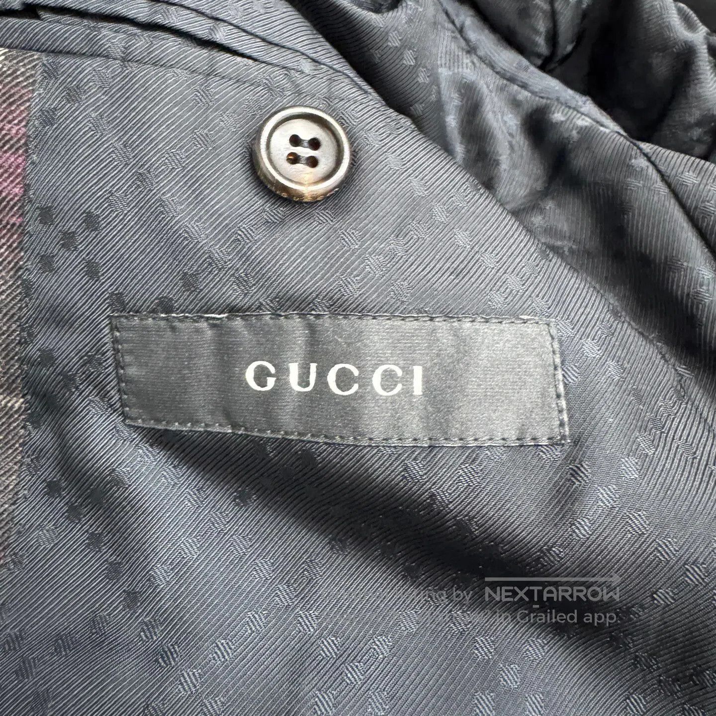 Gucci Guicci Checkered wool suit jacket| Size 46R - 4 Thumbnail