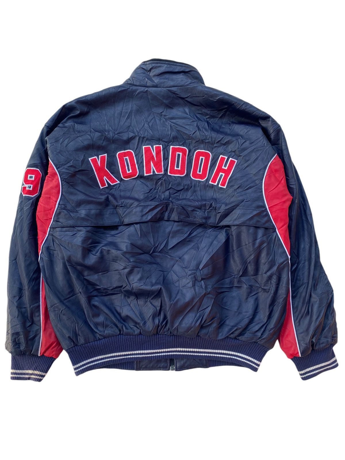 Vintage VTG Baseball Wear Light Leather Jacket Size US L / EU 52-54 / 3 - 1 Thumbnail
