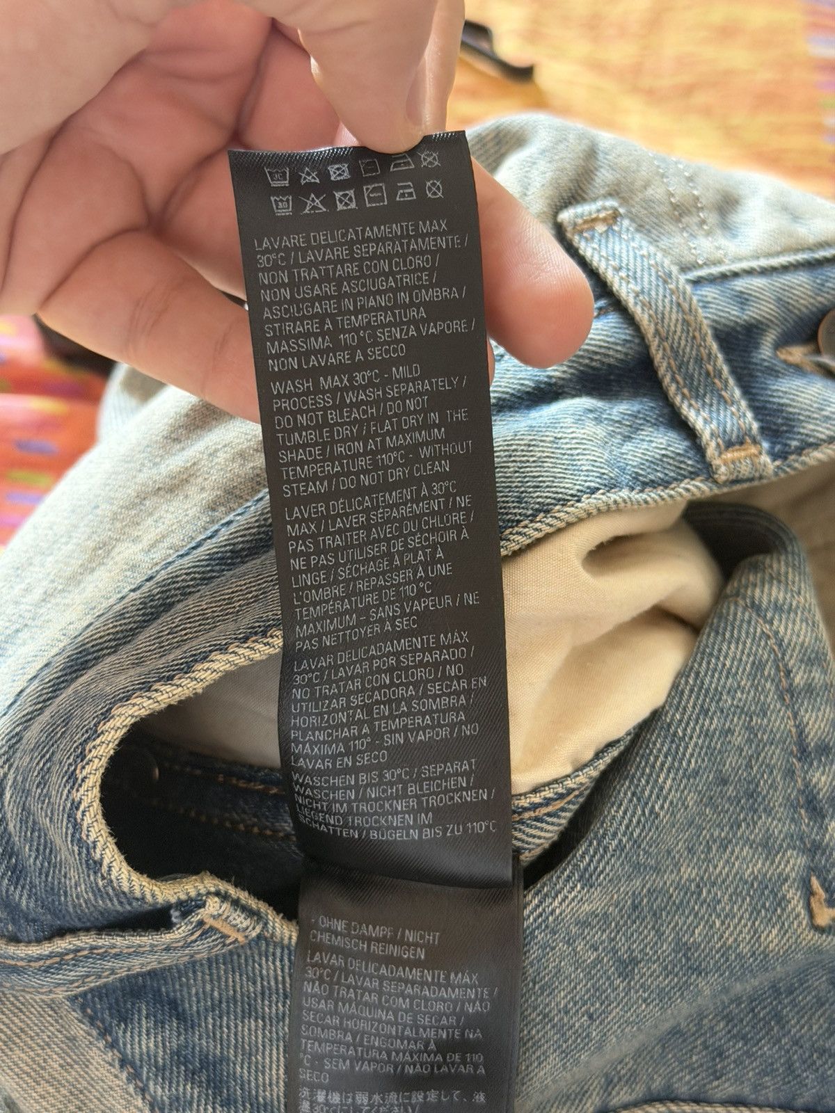 Balenciaga [S] 1590$ Spring24 Inside out blue baggy jeans Size US 30 / EU 46 - 11 Thumbnail