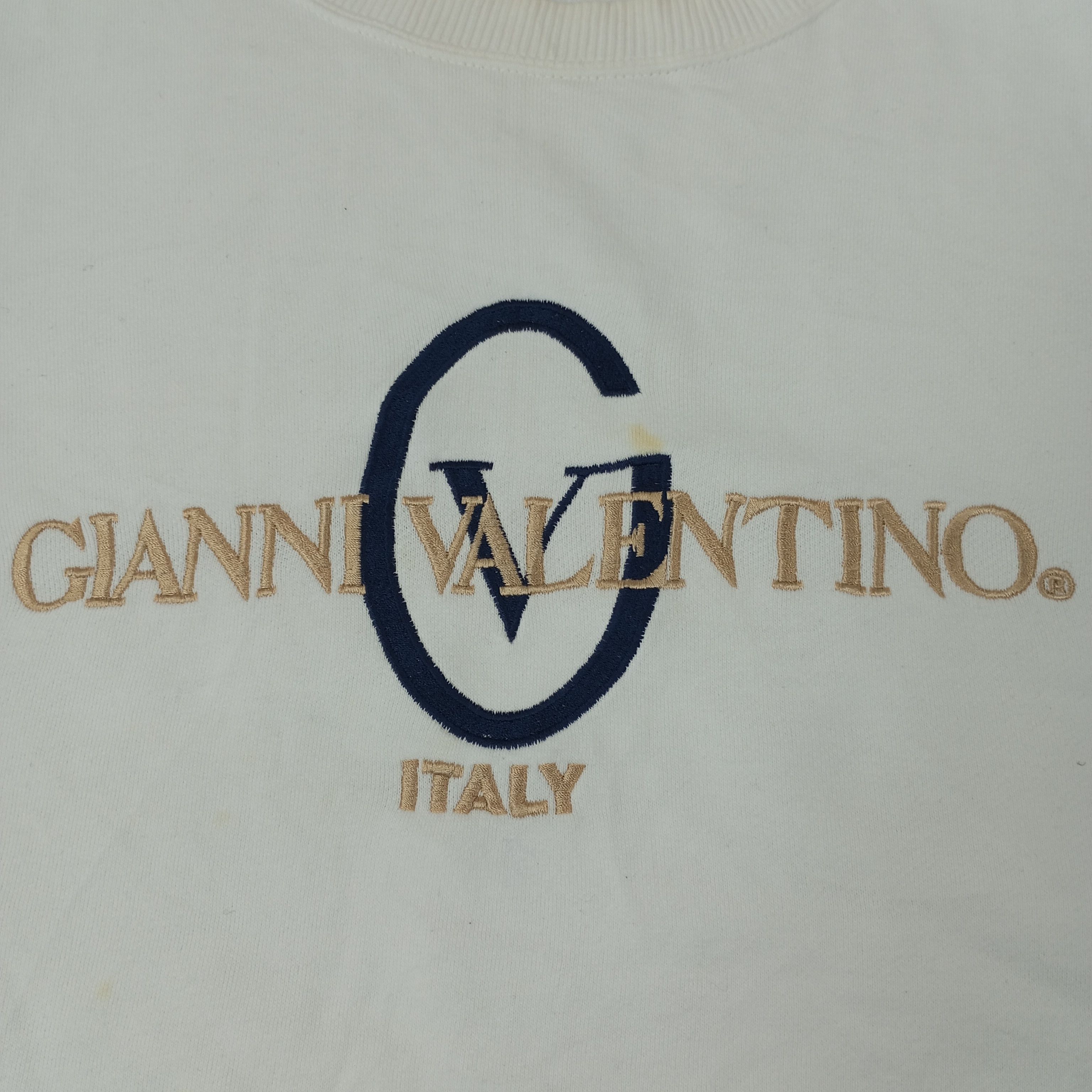 Gianni Valentino × Valentino × Vintage Gianni Valentino Italy Center Design Sweatshirt c218n20 Size US XXL / EU 58 / 5 - 2 Thumbnail