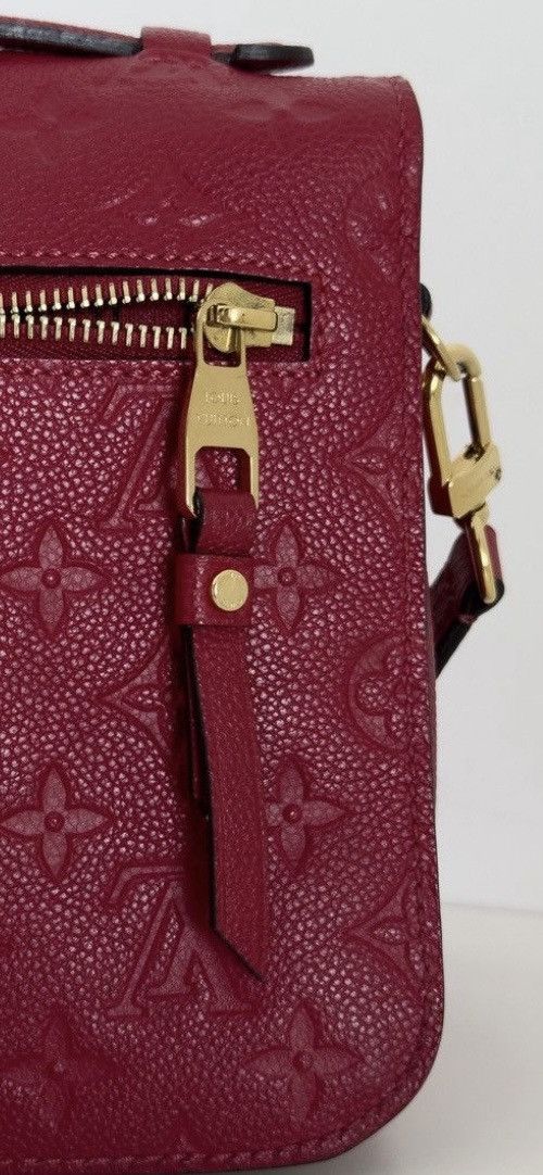 Louis Vuitton Louis Vuitton Red Monogram Empreinte Pochette Metis Size ONE SIZE - 20 Thumbnail