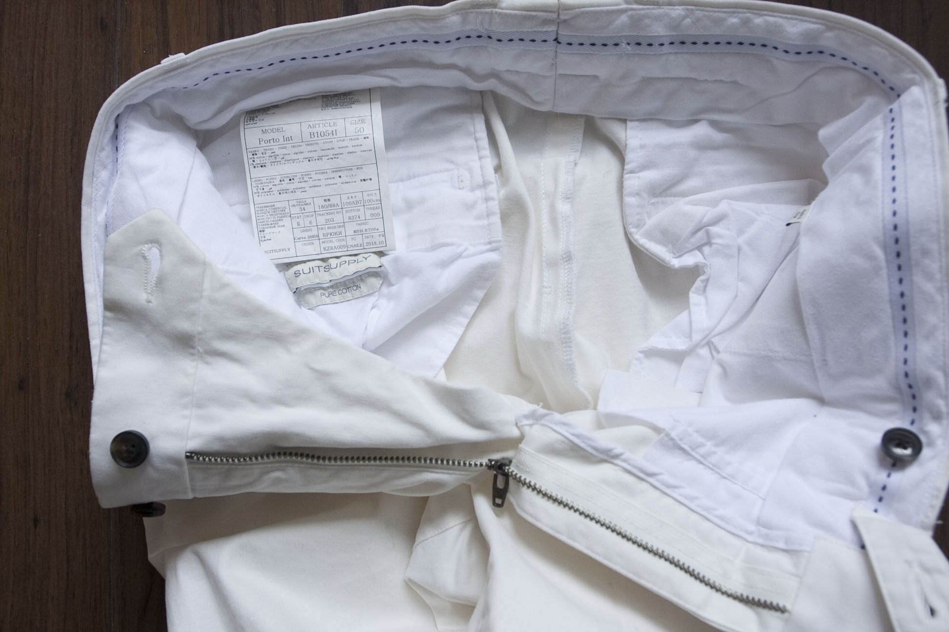 Suitsupply Suitsupply Chino Pants Size 32x35 White Size US 32 / EU 48 - 7 Thumbnail