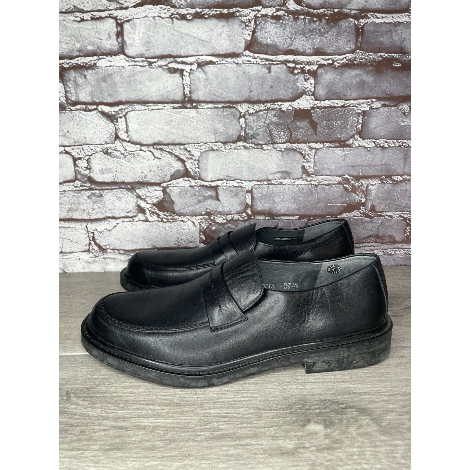 Mephisto Mephisto Black Leather Penny Loafers Slip on Comfort Shoes M Size US 11.5 / EU 44-45 - 11 Thumbnail
