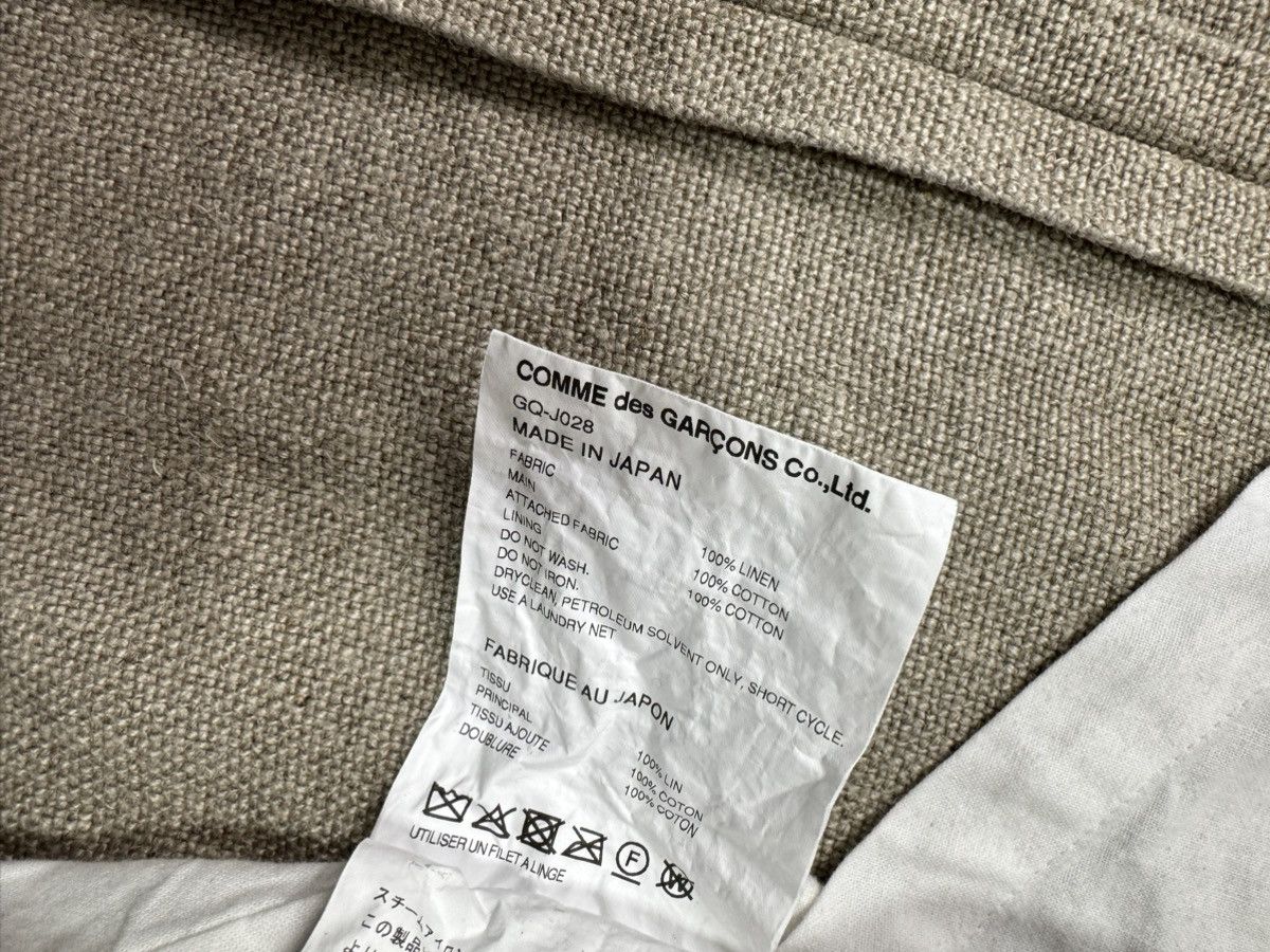 Comme des Garcons Comme des Garçons SS26 Deconstructed Lace Panel Linen Blazer Size US S / EU 44-46 / 1 - 17 Thumbnail