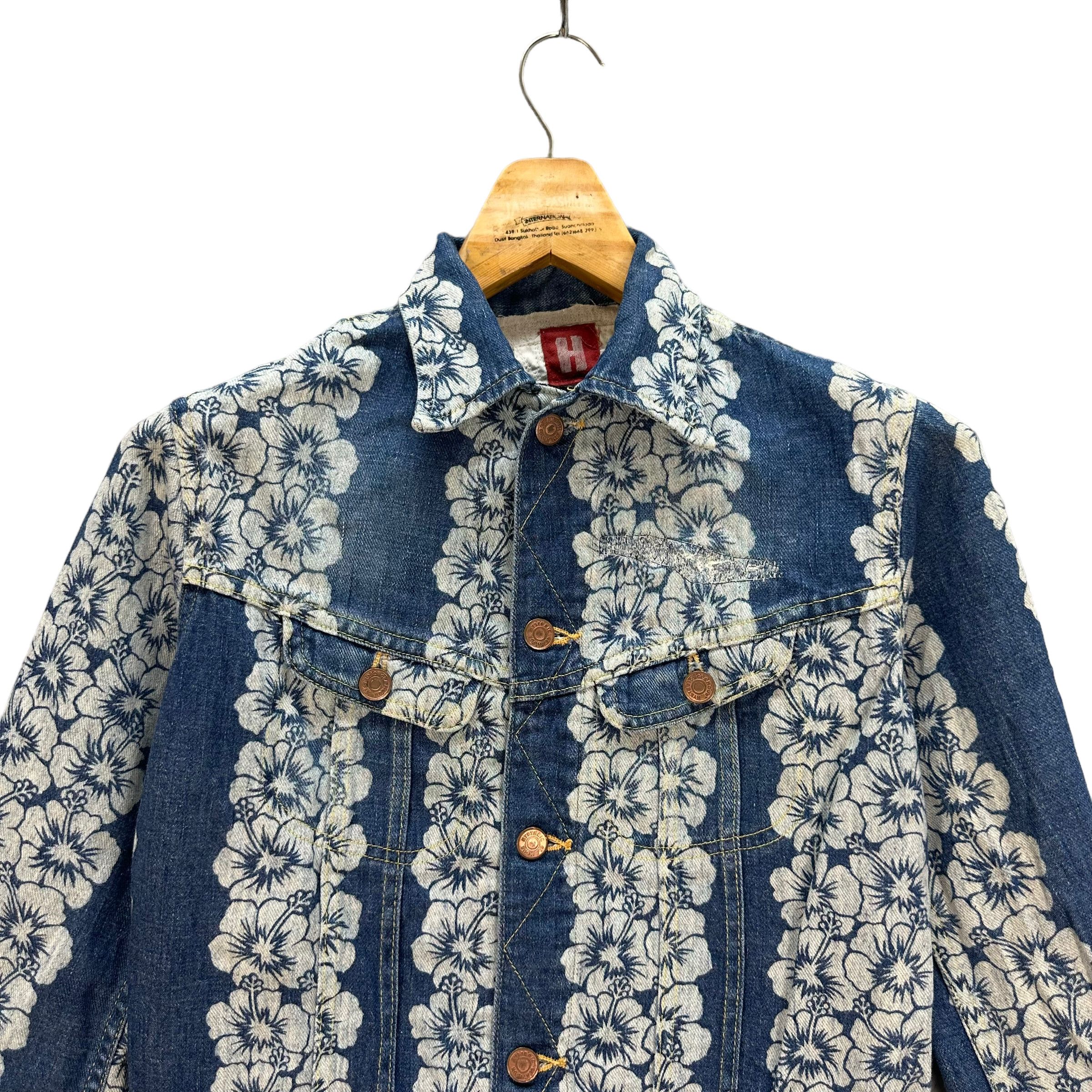 Hysteric Glamour HYSTERIC GLAMOUR FLOWER PRINT DENIM JACKET #7783-172 Size S / US 4 / IT 40 - 2 Thumbnail