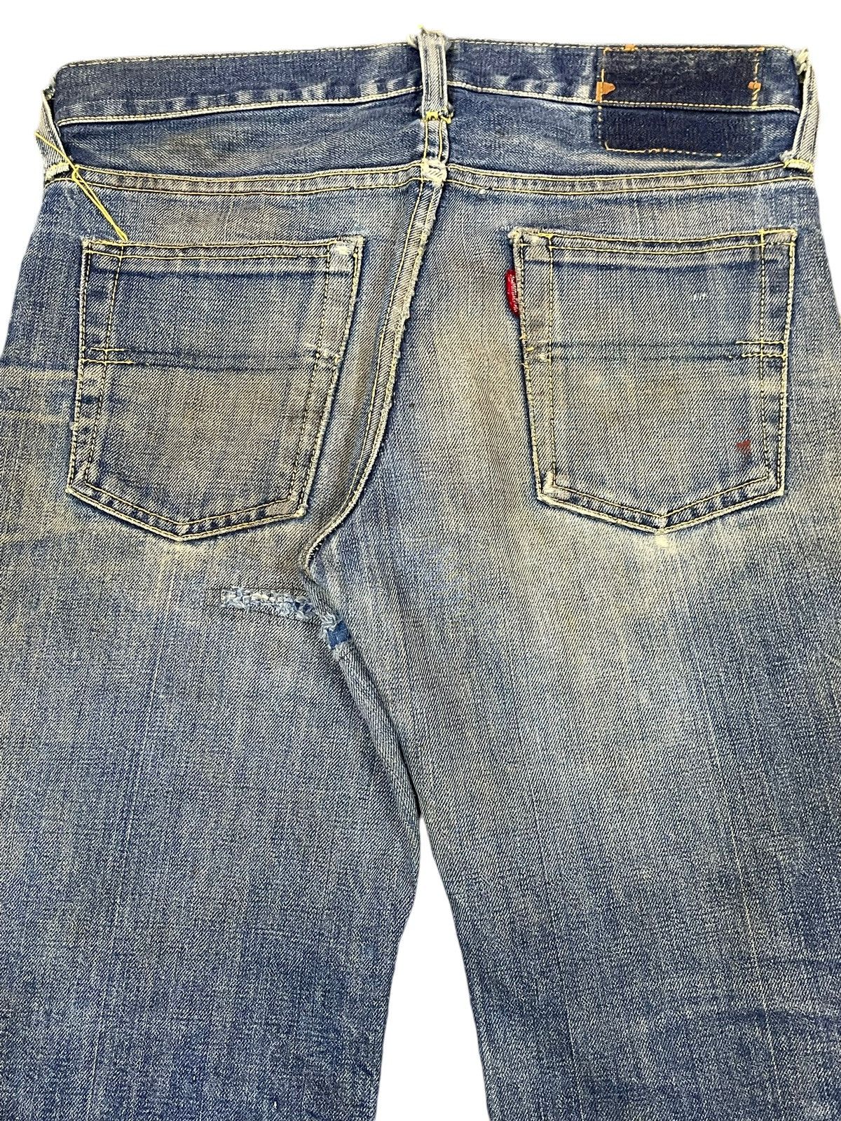 If Six Was Nine Vintage Japanese Brand Mud Wash Bell Bottom Flare Jeans Size US 29 - 6 Thumbnail
