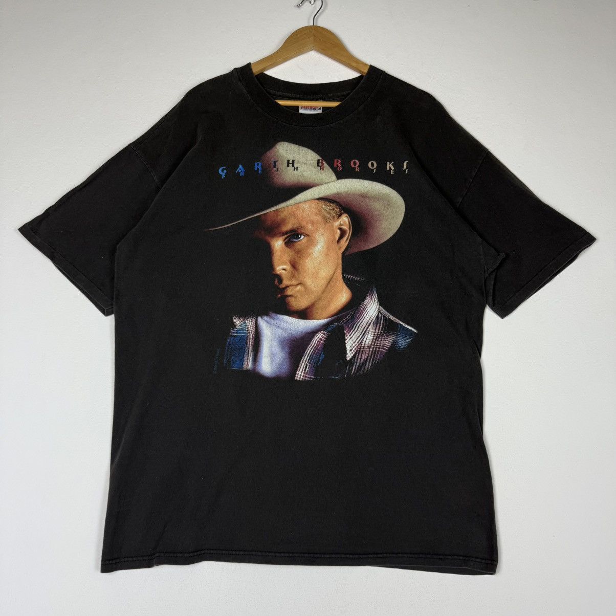 Band Tees Vintage 90s Garth Brooks Tour Tee Fresh Horses Size US XXL / EU 58 / 5 - 1 Thumbnail