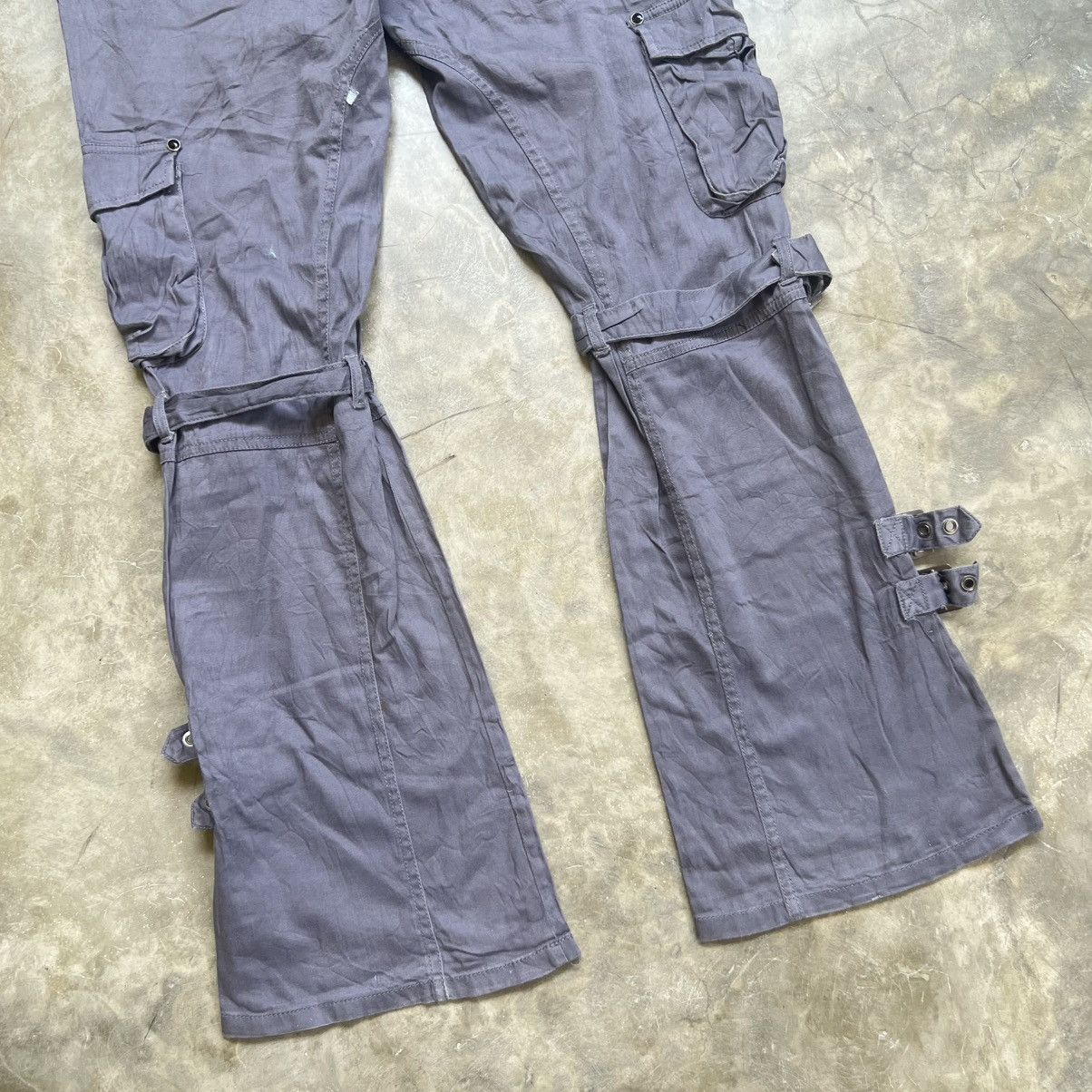 If Six Was Nine Semantic Design Cargo Bondage Flared Pants Size US 34 / EU 50 - 6 Thumbnail