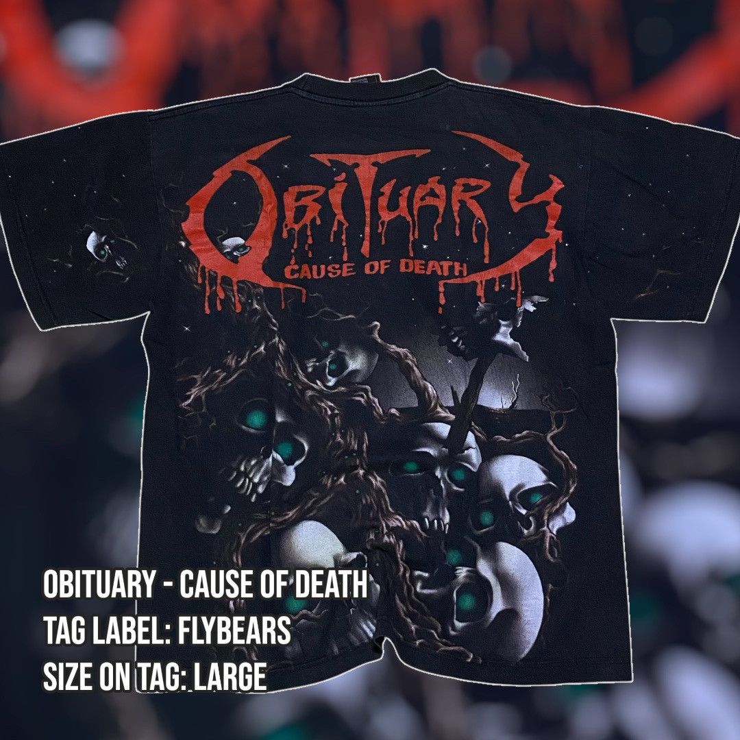Band Tees Obituary - Cause Of Death (OVP) Band Tee Size US L / EU 52-54 / 3 - 2 Thumbnail