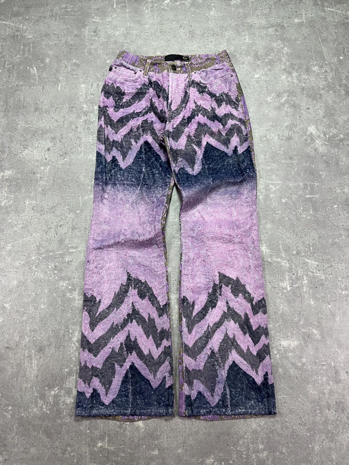 Just Cavalli SS2005 Just Cavalli Mountain Peninsula Purple Pants 26 27 Size 26" / US 2 / IT 38 - 1 Thumbnail