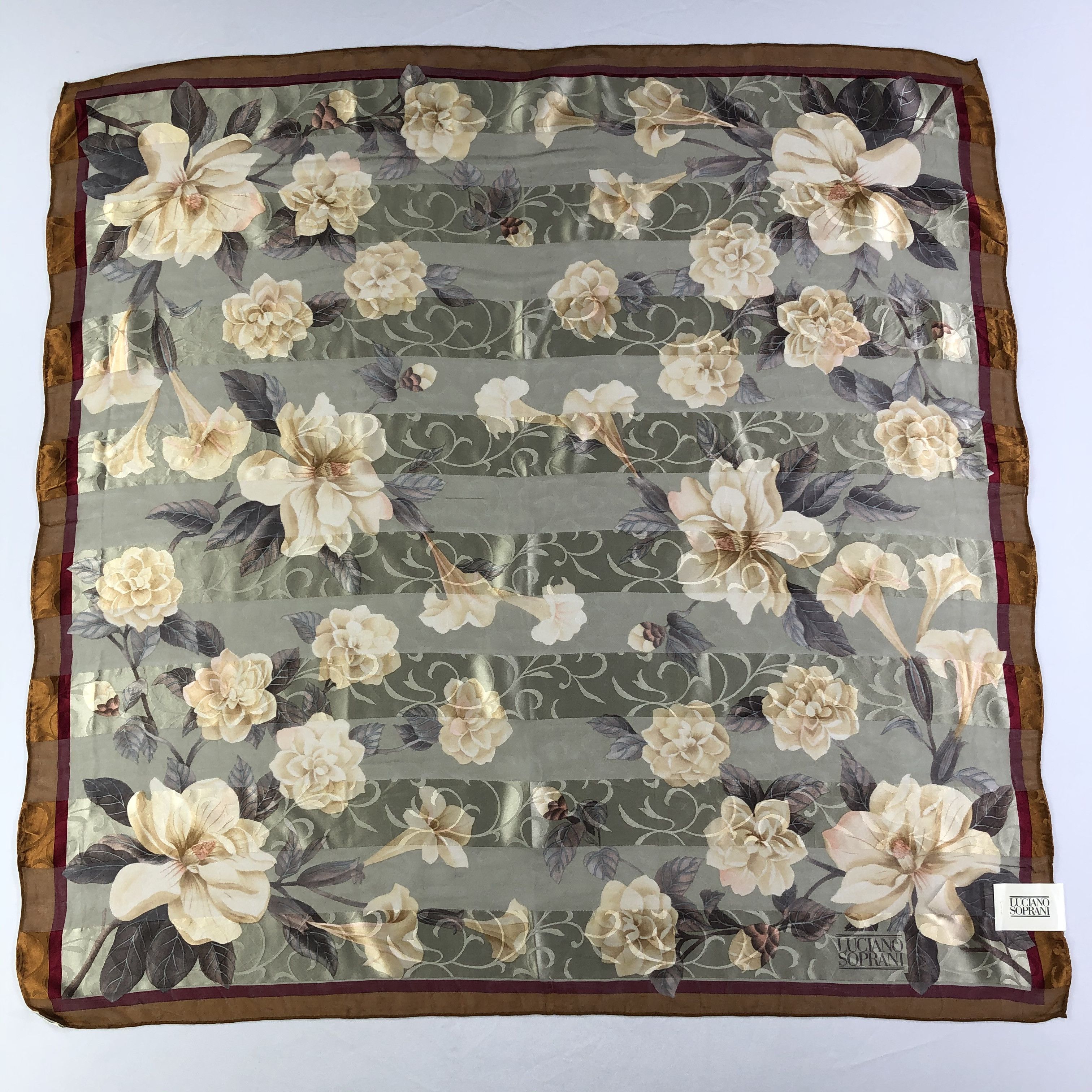 Vintage Vintage Luciano Soprani Silk Scarf Size ONE SIZE - 2 Thumbnail