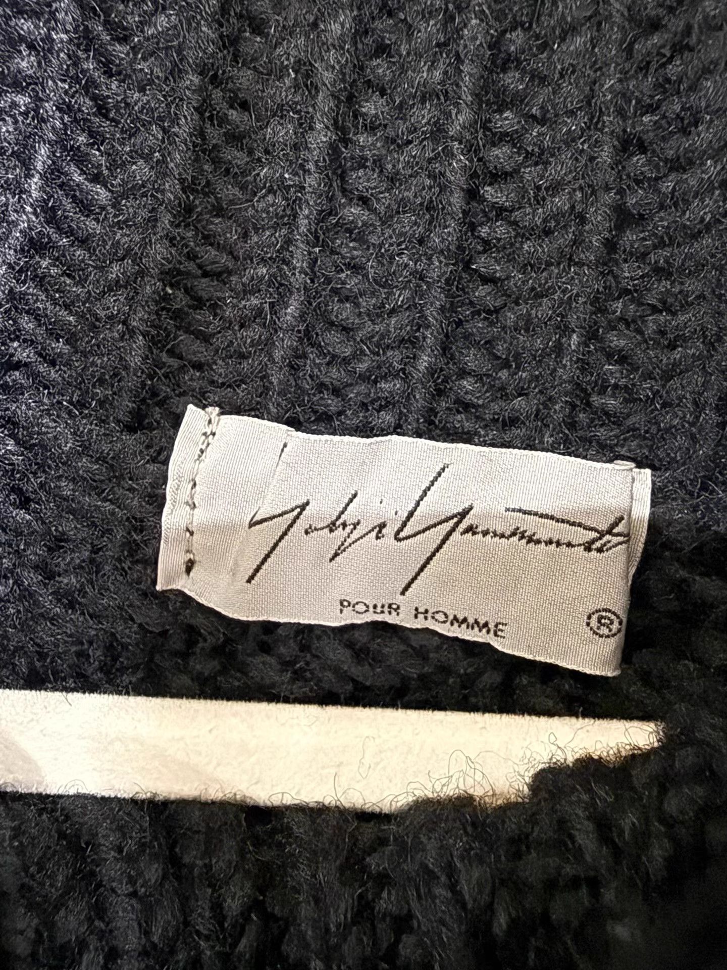 Yohji Yamamoto Yohji Yamamoto Drawstring Sheepskin Sweater K20 Size US L / EU 52-54 / 3 - 8 Thumbnail