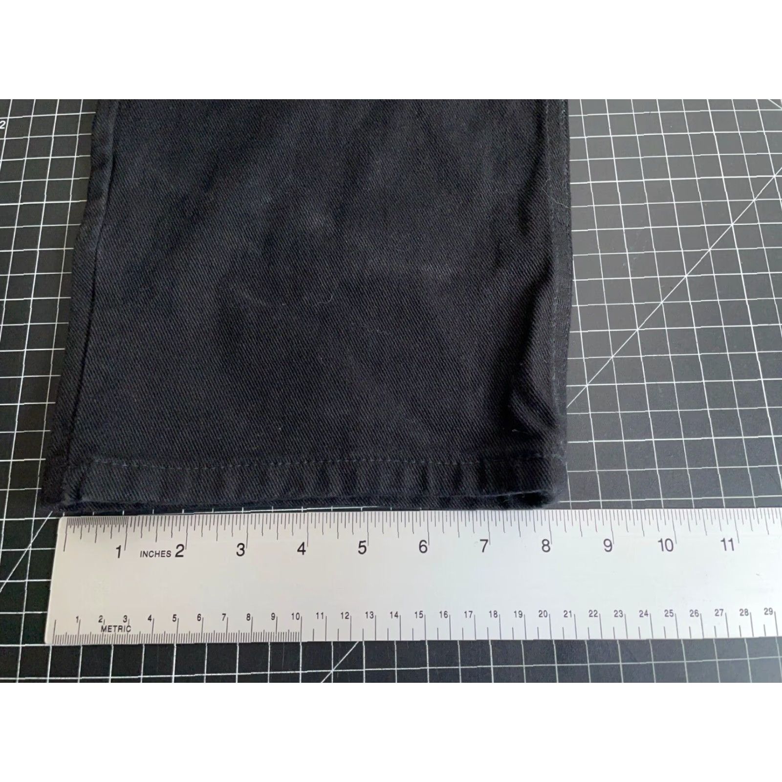 Denime VINTAGE Reliq Men's Jeans Carpenter Pants 36 x 32 Black Denim 90s Grunge Retro Baggy Fit Size US 39 - 7 Thumbnail