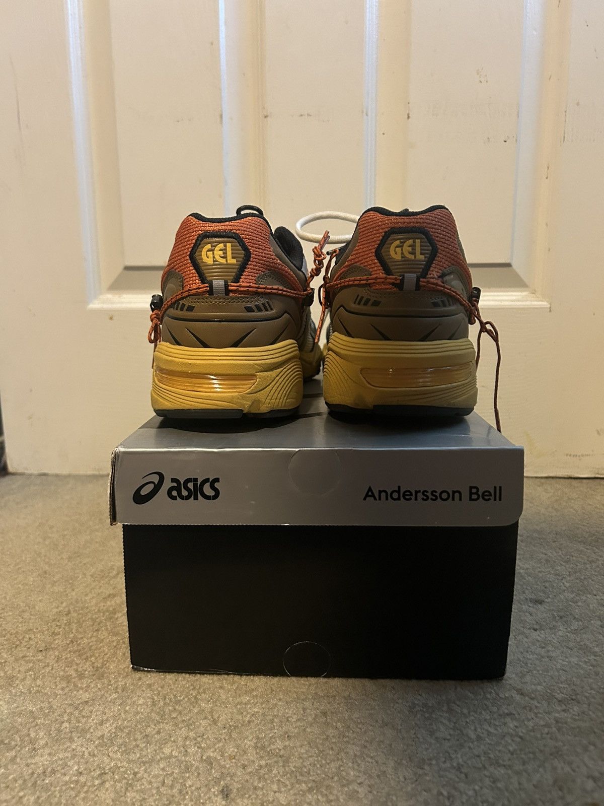 Andersson Bell × Asics Andersson Bell Asics GEL-1090 white/orange comes with OG BOX Size US 11 / EU 44 - 5 Thumbnail