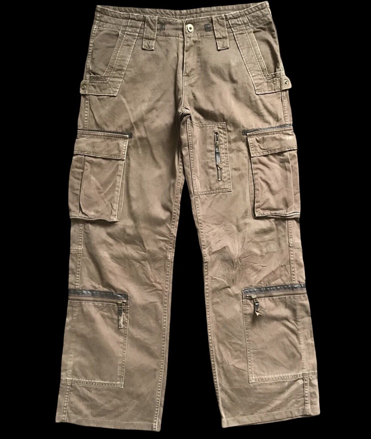 Japanese Brand CP115 Royal Flash Japan Multipocket Tactical Parachute Pant Size US 34 / EU 50 - 1 Thumbnail