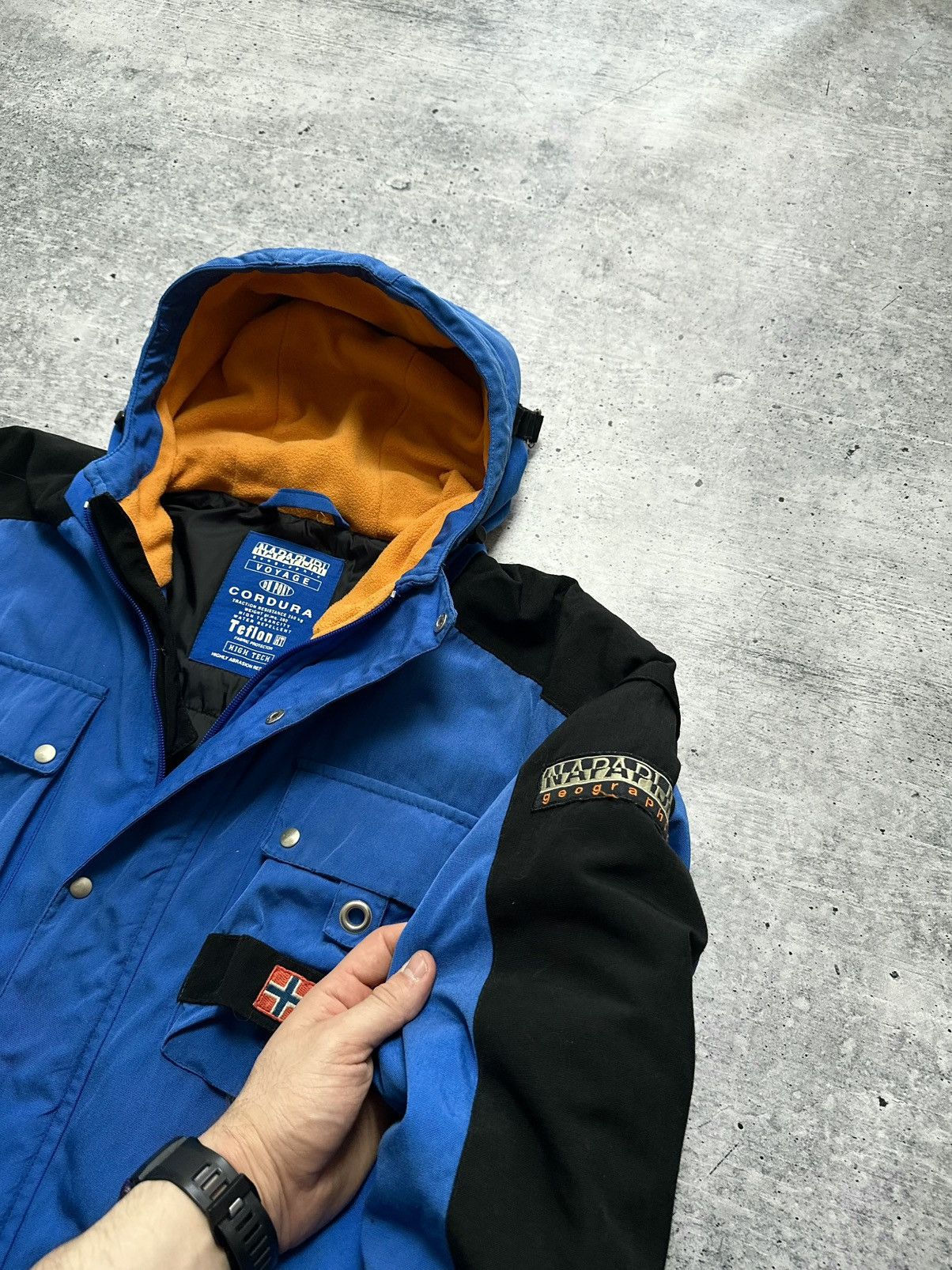 Napapijri Vintage 90s Napapijri Expedition Teflon Puffer Parka Jacket Size US L / EU 52-54 / 3 - 5 Thumbnail