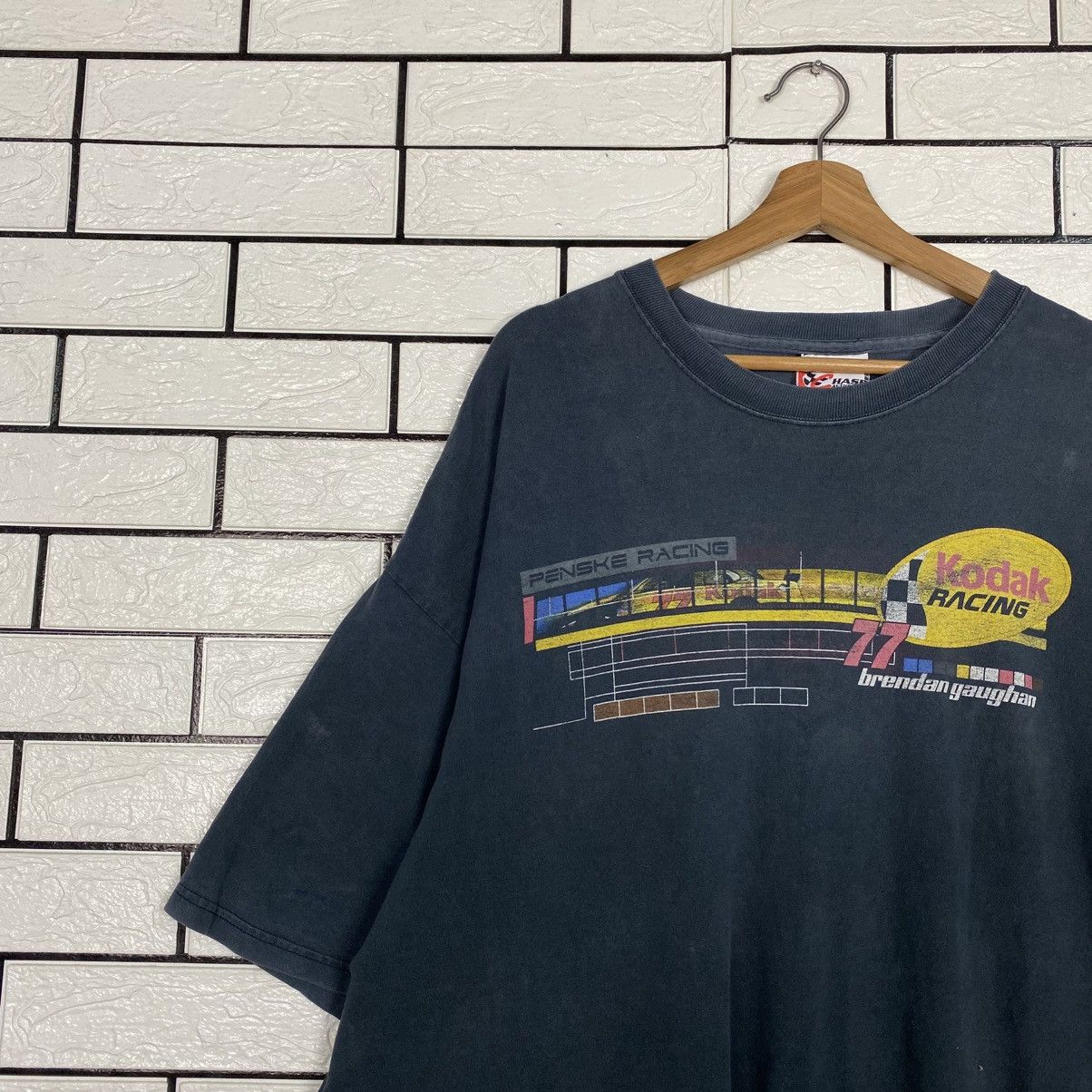 Vintage 📌Vintage Trashed Distressed T-Shirt Kodak Racing Big Logo Size US XXL / EU 58 / 5 - 8 Thumbnail