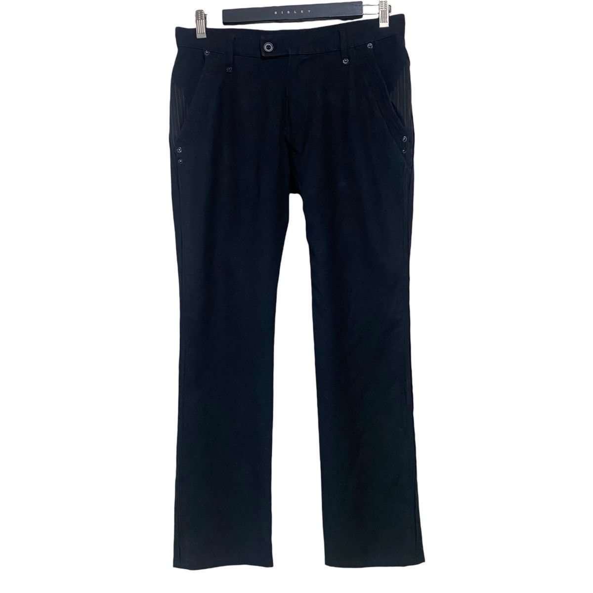 PPFM PPFM Black Paneled Trouser Low Rise Buckle Back Size US 32 / EU 48 - 2 Thumbnail