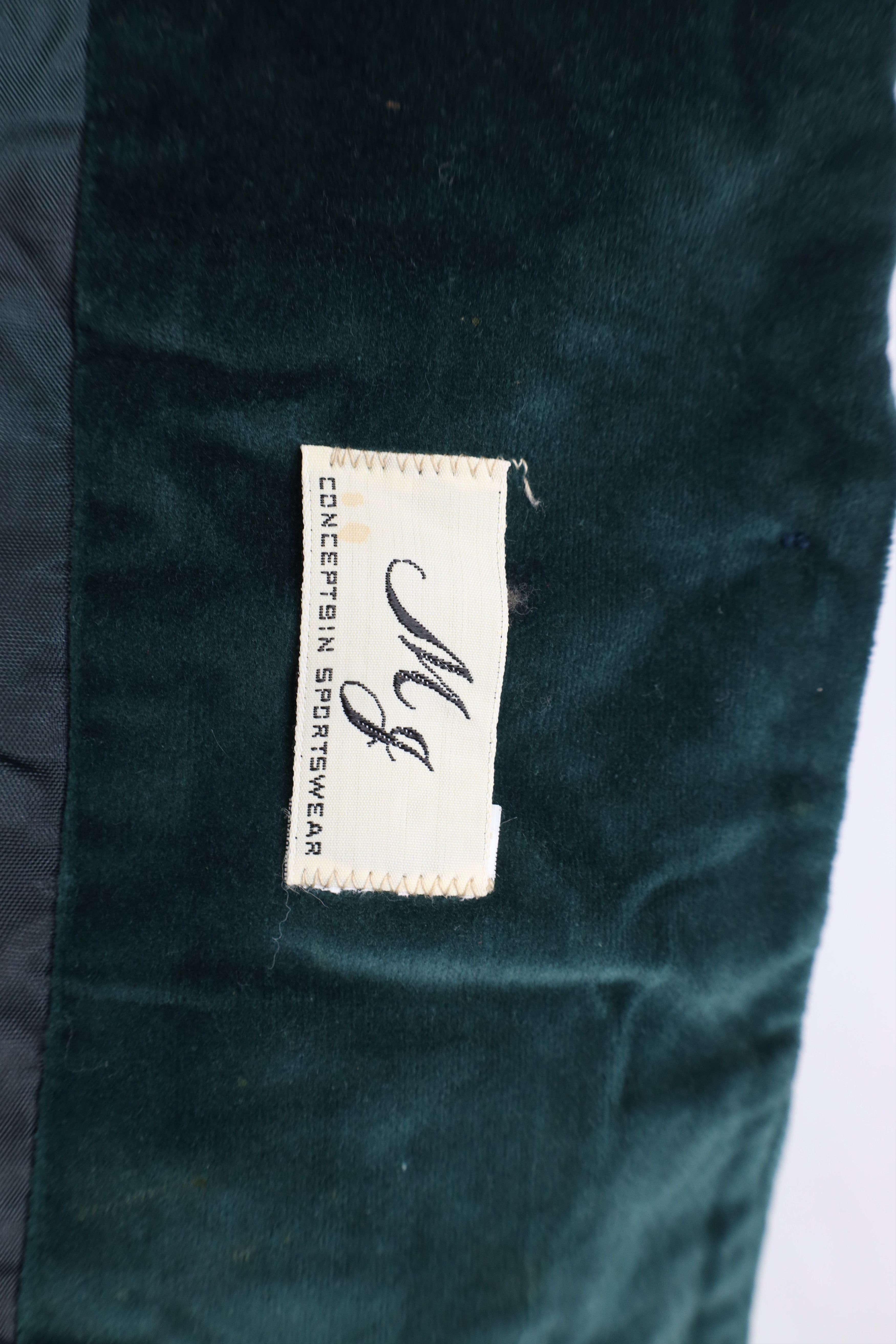 Vintage Vintage 50s 60s Streetwear Velour Blazer Jacket Green USA Size M / US 6-8 / IT 42-44 - 10 Thumbnail