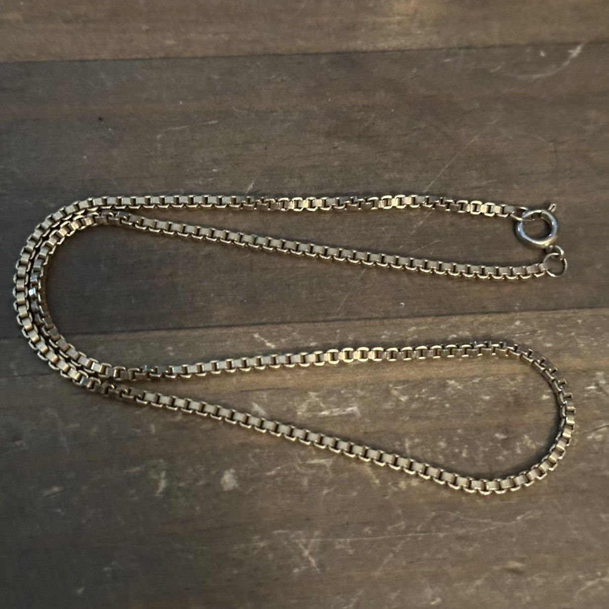 Vintage Vintage gold tone box chain necklace Size ONE SIZE - 3 Thumbnail