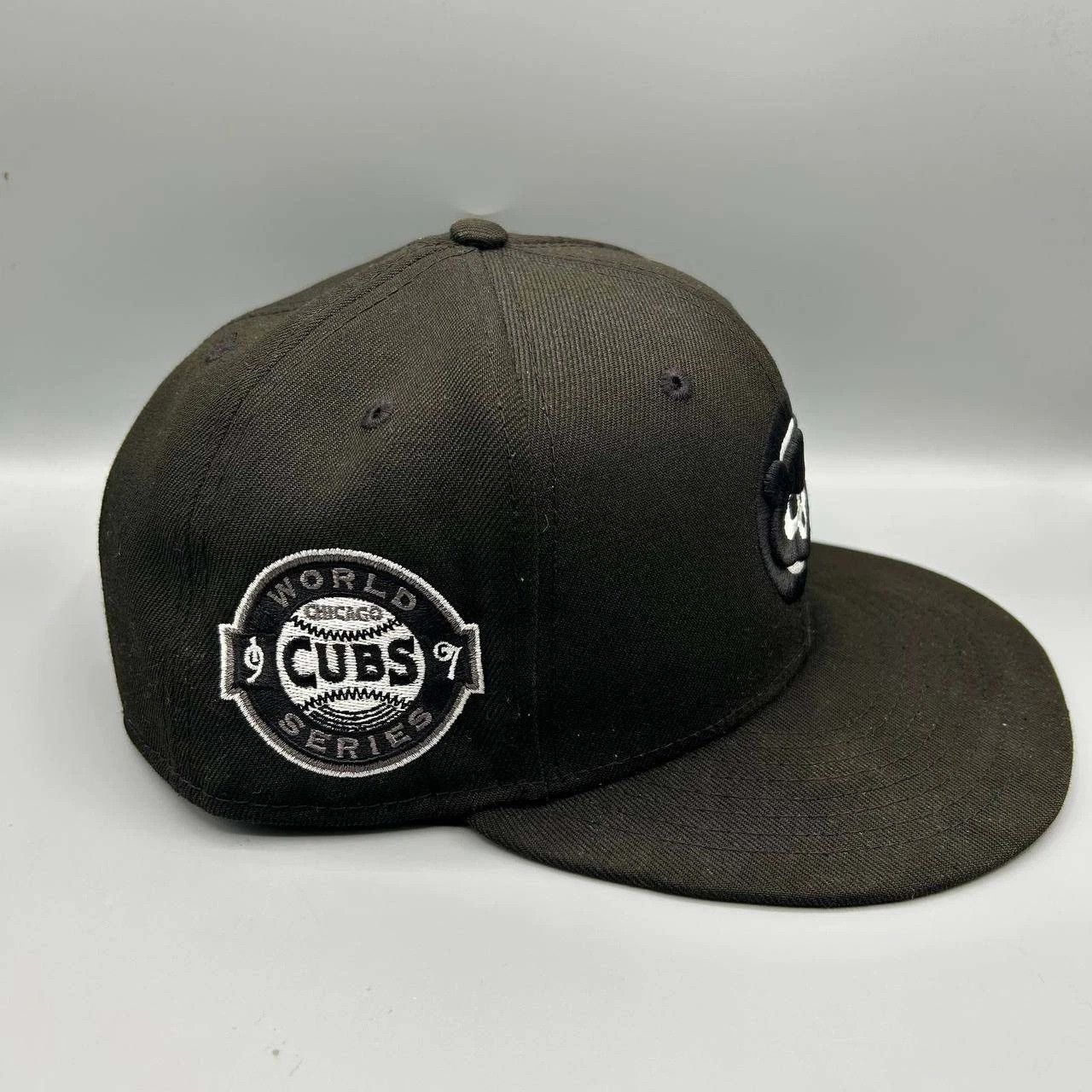 New Era Chicago Cubs Hat Men Black World Series MLB Snap Back Cap Size ONE SIZE - 6 Thumbnail