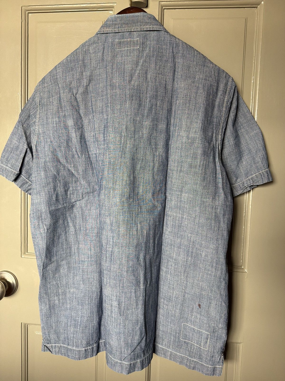 Universal Works Chambray short sleeve beach shirt Size US L / EU 52-54 / 3 - 3 Thumbnail